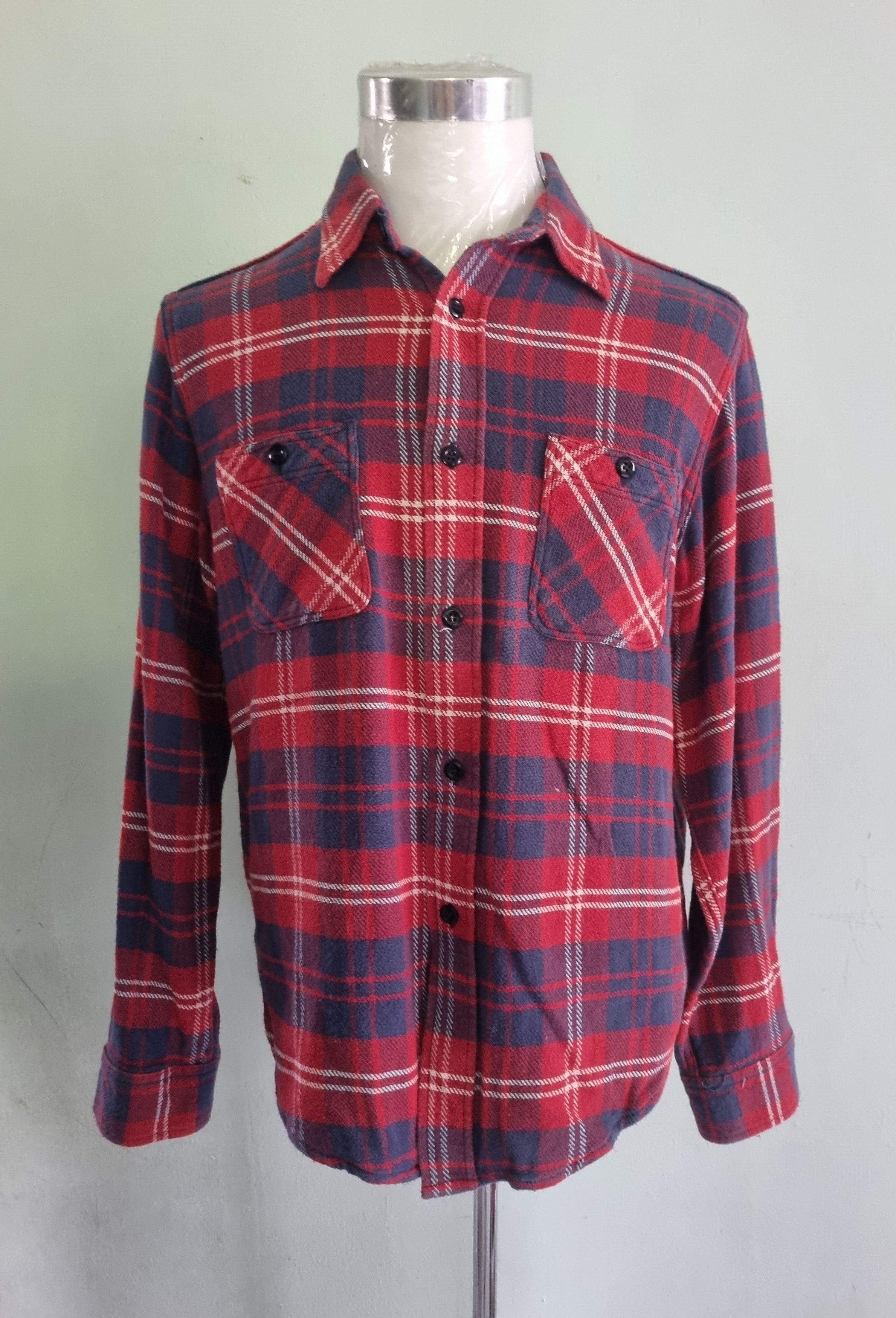 Sugar Cane Sugar Cane Flanel Shirt Button Up Size US L / EU 52-54 / 3 - 1 Thumbnail