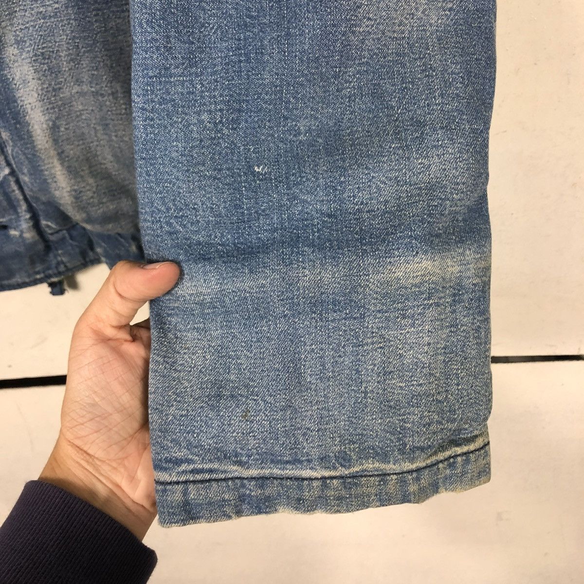 Alpha Industries VINTAGE DENIM BIKER JACKET ALPHA INDUSTRIES LEE STORM RIDER Size US M / EU 48-50 / 2 - 17 Thumbnail