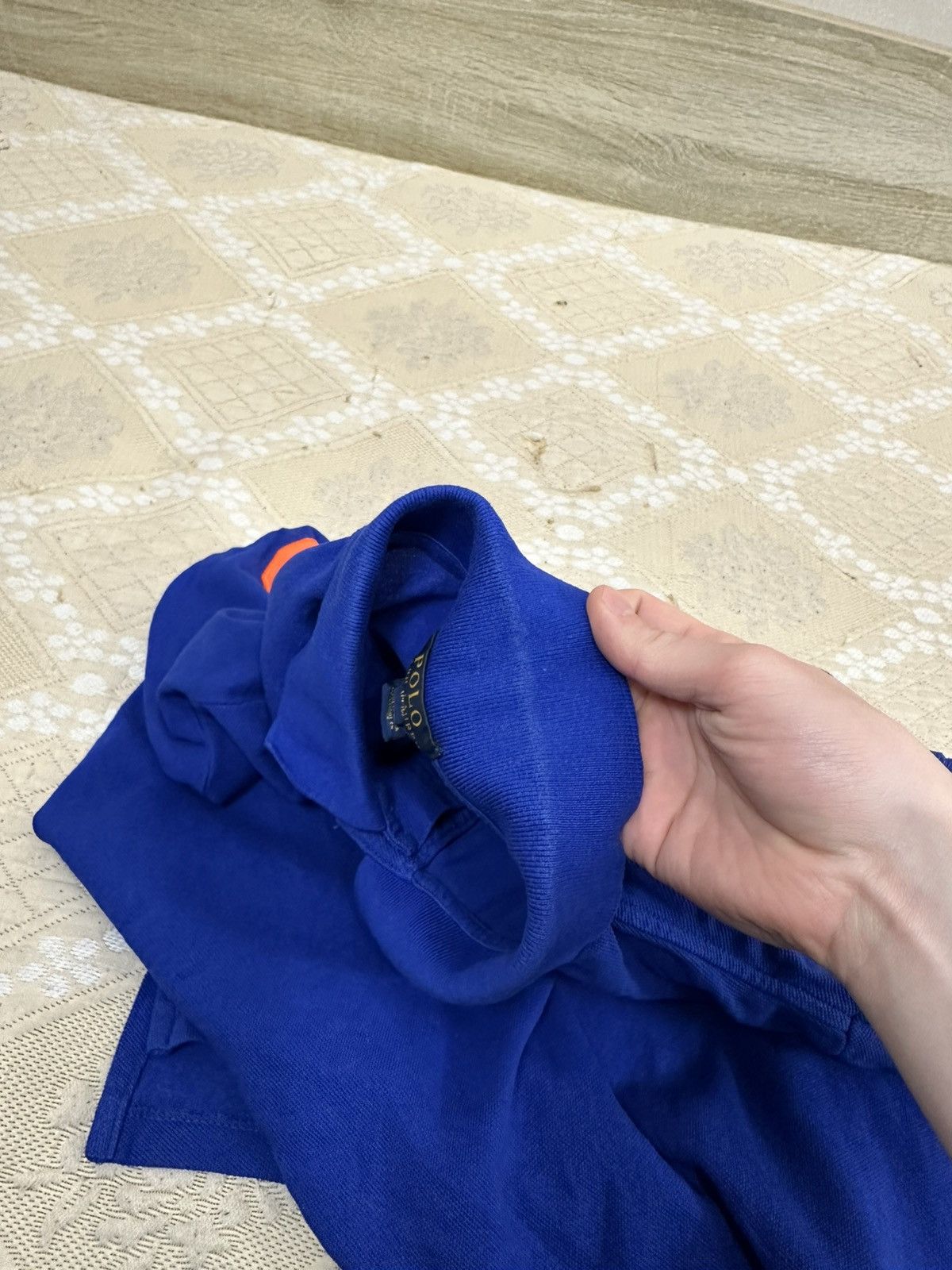 Ralph Lauren 🔥 Y2K Ralph Lauren Blue Big Logo Polo T Shirt Chief Keef Size US XS / EU 42 / 0 - 7 Thumbnail