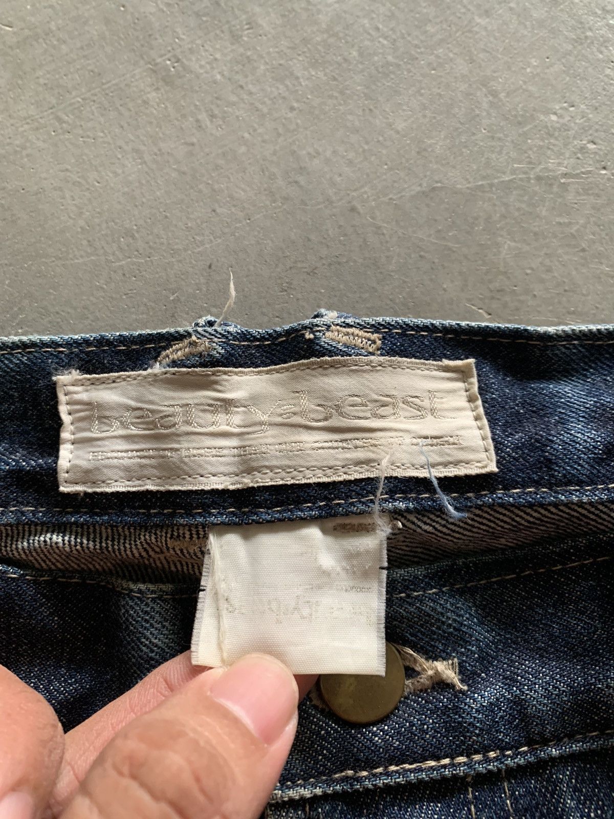 Beauty Beast × Designer × Japanese Brand 00s beauty beast multipocket denim rider style design Size US 33 - 6 Thumbnail
