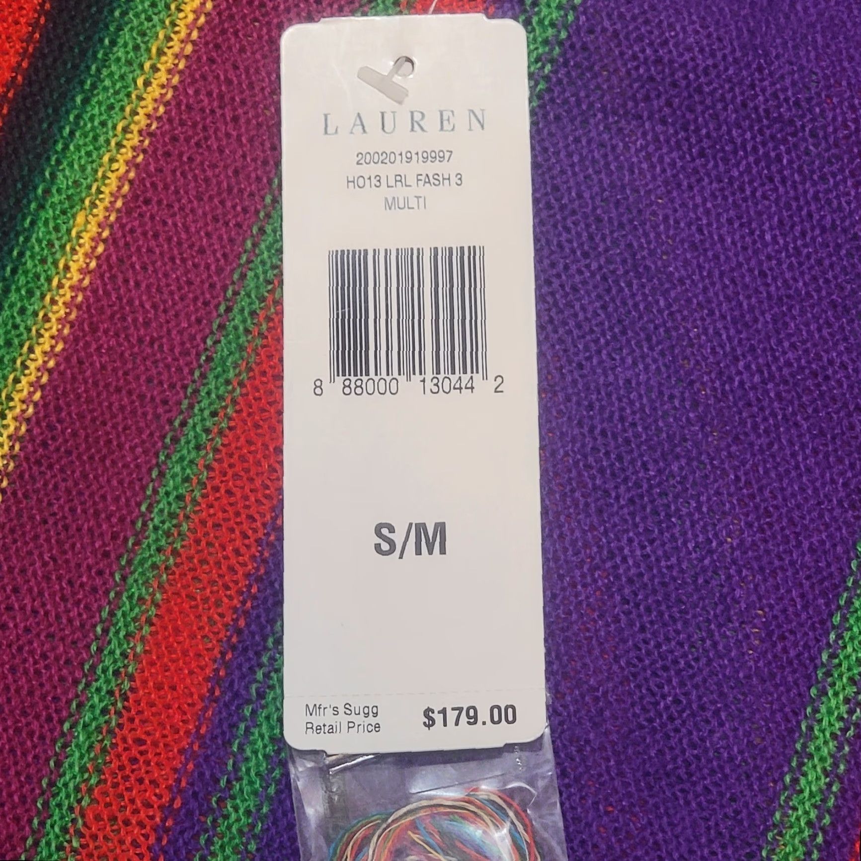 Ralph Lauren VINTAGE Ralph Lauren Rainbow Striped Linen Oversized Poncho Vibrant Fashion NEW Size S / US 4 / IT 40 - 3 Thumbnail