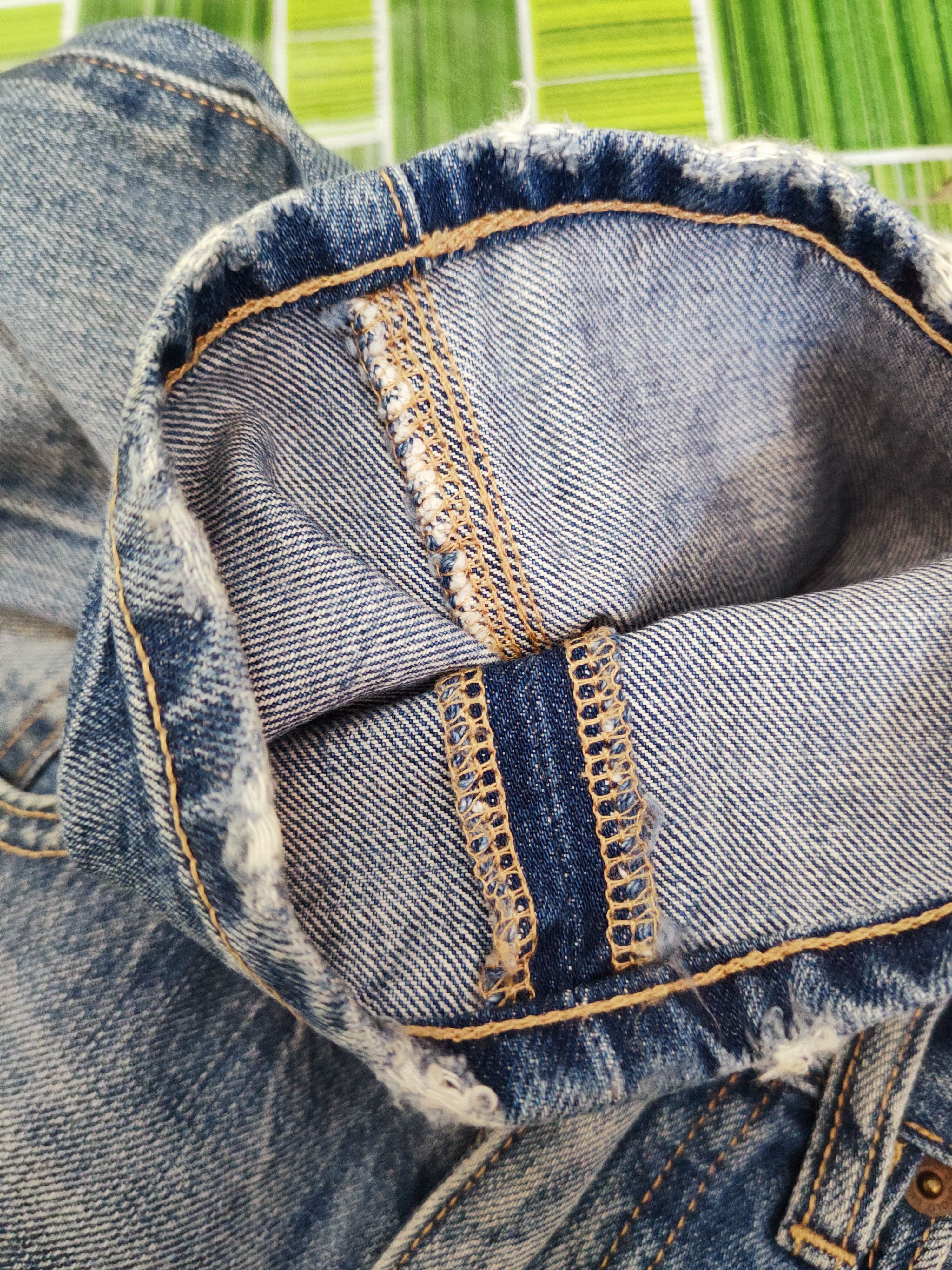 Japanese Brand Uniqlo japan vintage Blue Distressed Ripped Jeans #W532 Size US 30 / EU 46 - 12 Thumbnail