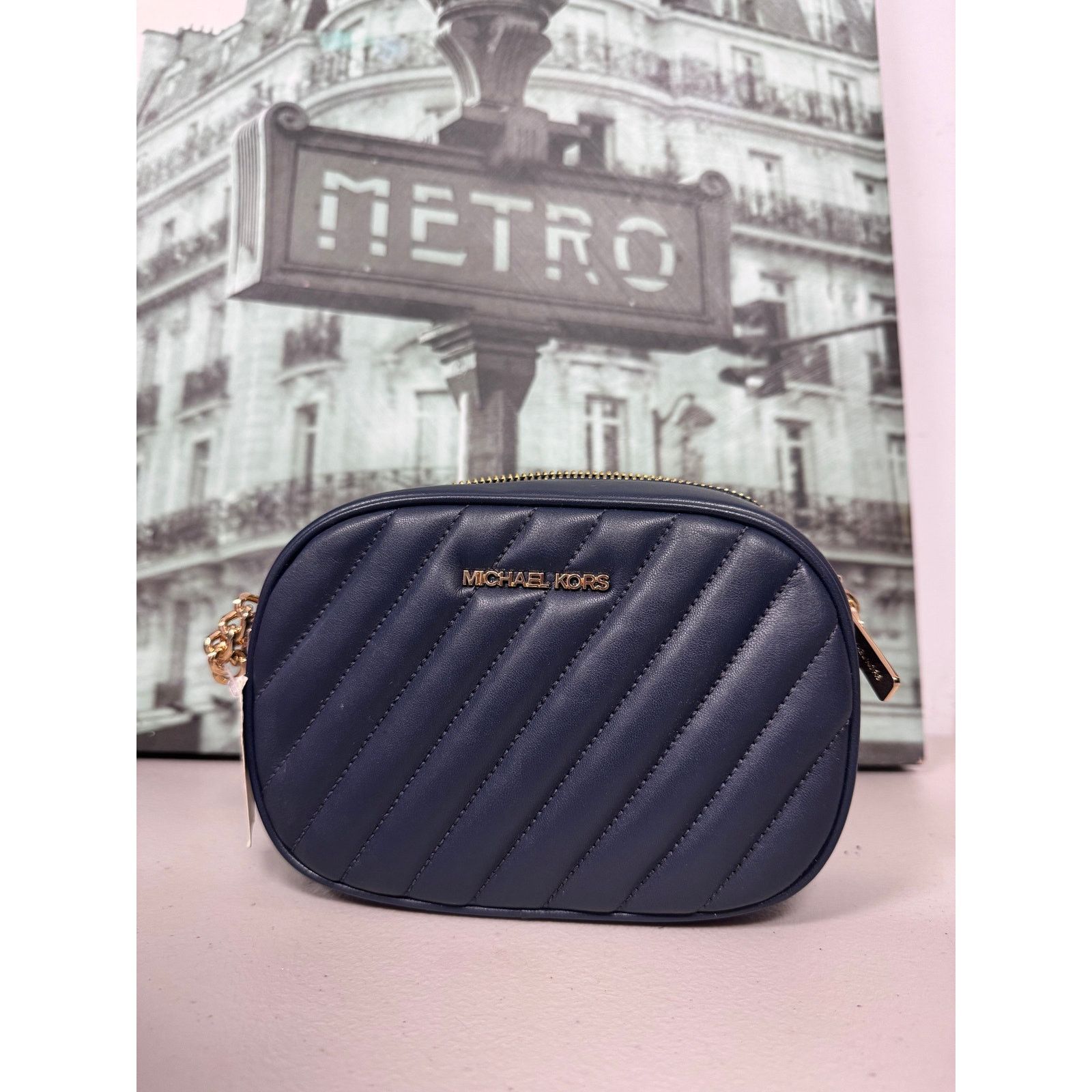 Michael Kors Michael Kors 35S1GX0C1U Rose Small Oval Camera IN Black Size ONE SIZE - 1 Thumbnail