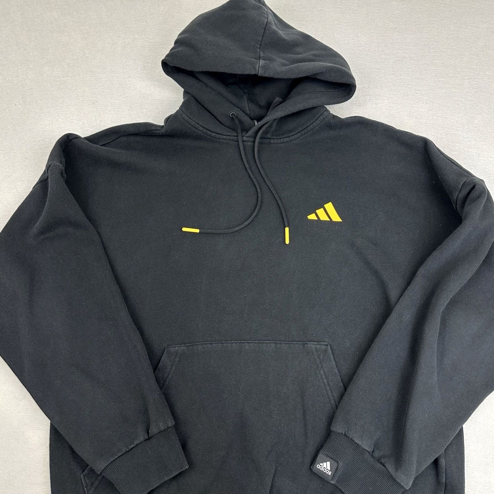 Adidas Adidas Hoodie Mens Medium Black Pullover Cat Basketball 3 Stripes Sweatshirt M Size US M / EU 48-50 / 2 - 2 Thumbnail