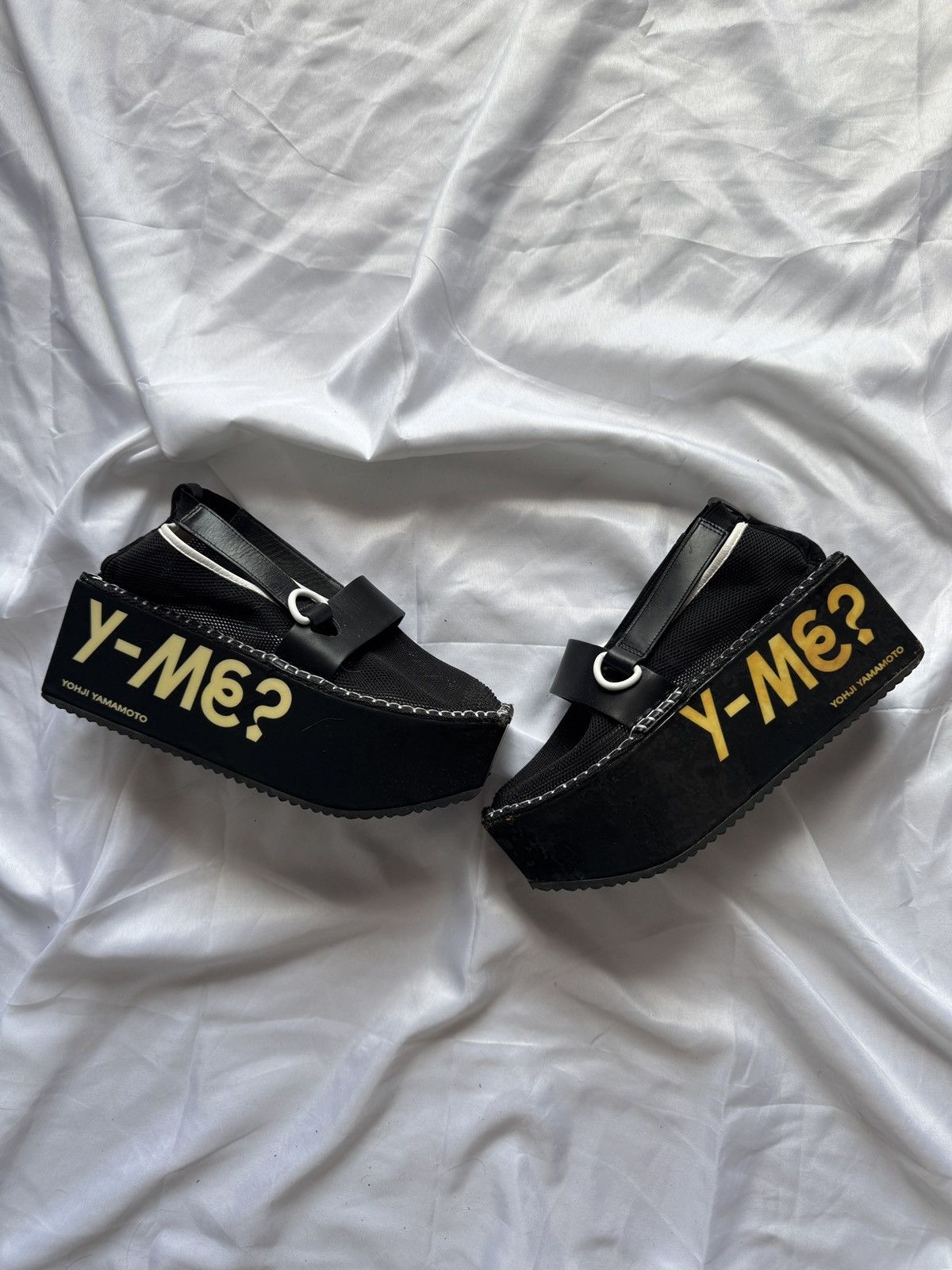 Yohji Yamamoto Y-3 Yohji Yamamoto x Adidas S/S14 Mesh Platform Shoes Size US 8 / IT 38 - 2 Thumbnail