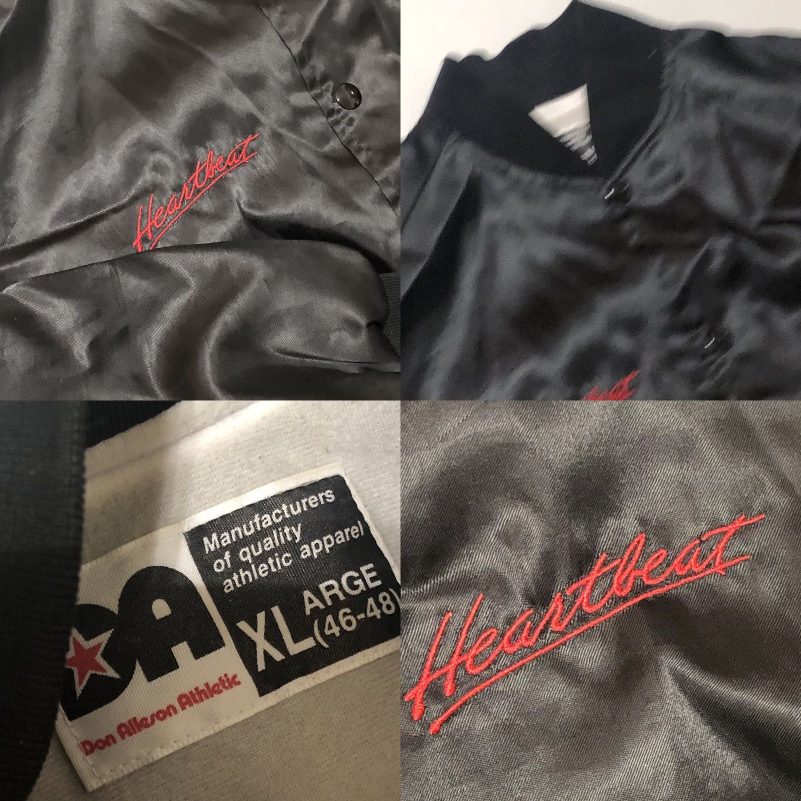 Vintage VINTAGE Don Alleson Sportswear Chevrolet Bomber Jacket Adult XL Black Satin Heartbeat 90s Cars Jacket Mens Size US XL / EU 56 / 4 - 8 Thumbnail