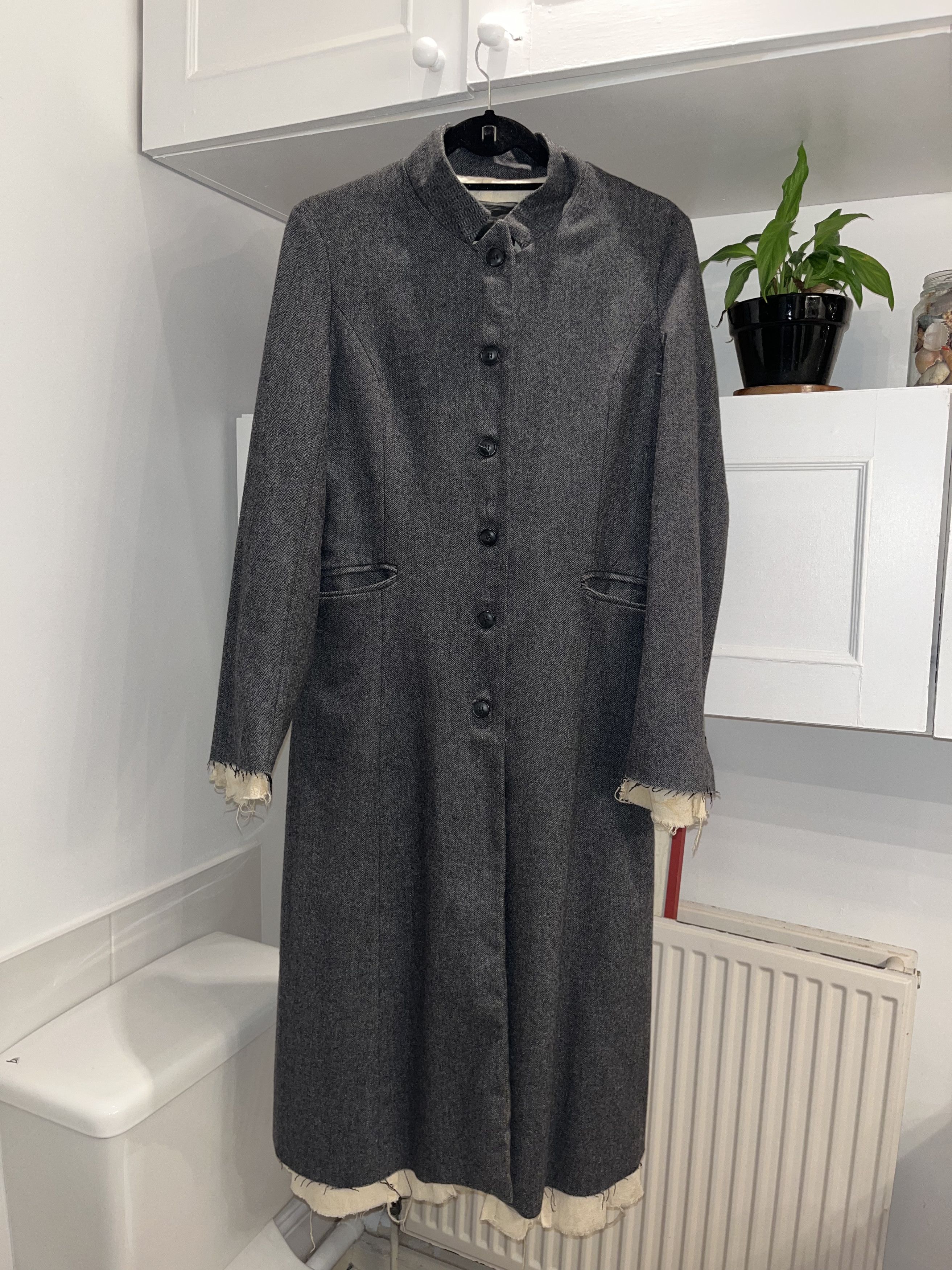 Japanese Brand × Vintage Avant Garde Long Coat Size US S / EU 44-46 / 1 - 2 Thumbnail
