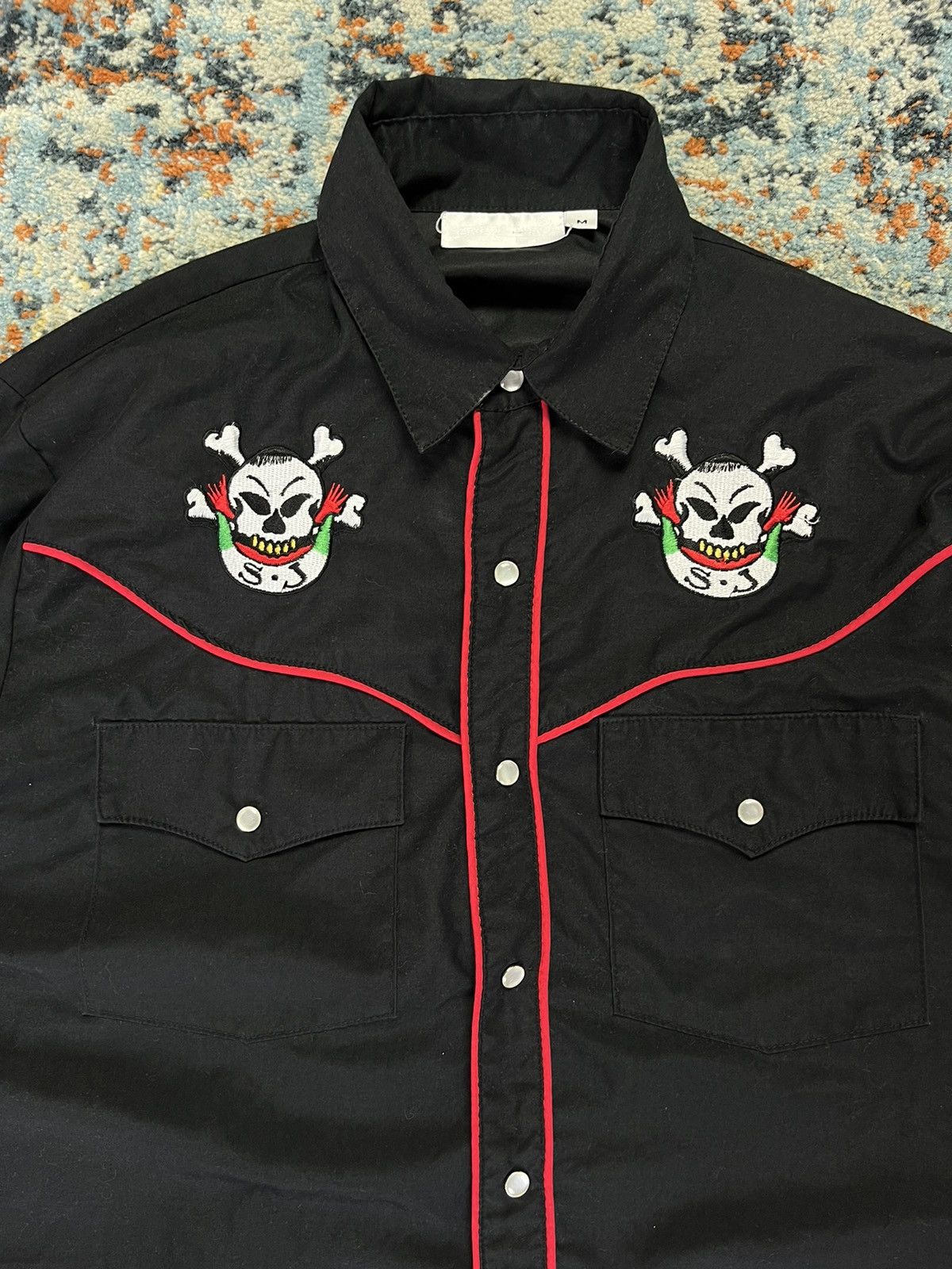 Ed Hardy × Vintage Vintage 00s Sailor Jerry old school classic tattoo art shirt Size US L / EU 52-54 / 3 - 3 Thumbnail