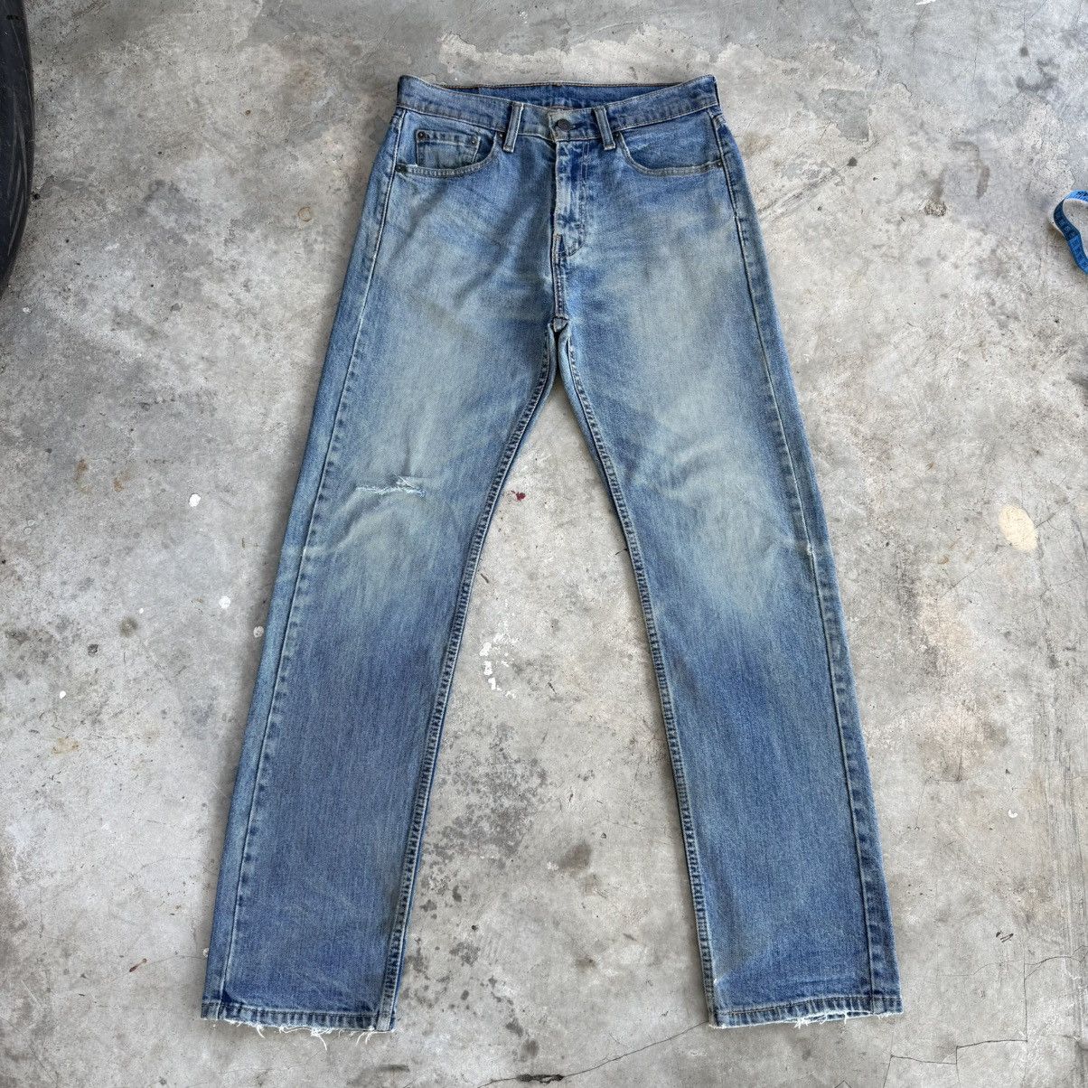 Levi's W31 Levi's 505 Faded Mud Wash Denim Jean Pants Size US 31 - 2 Thumbnail