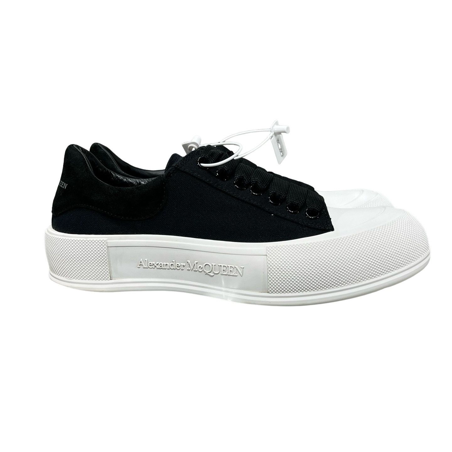 Alexander McQueen Alexander McQueen Canvas Logo Low-Top Sneakers 41 Size US 8 / EU 41 - 1 Thumbnail