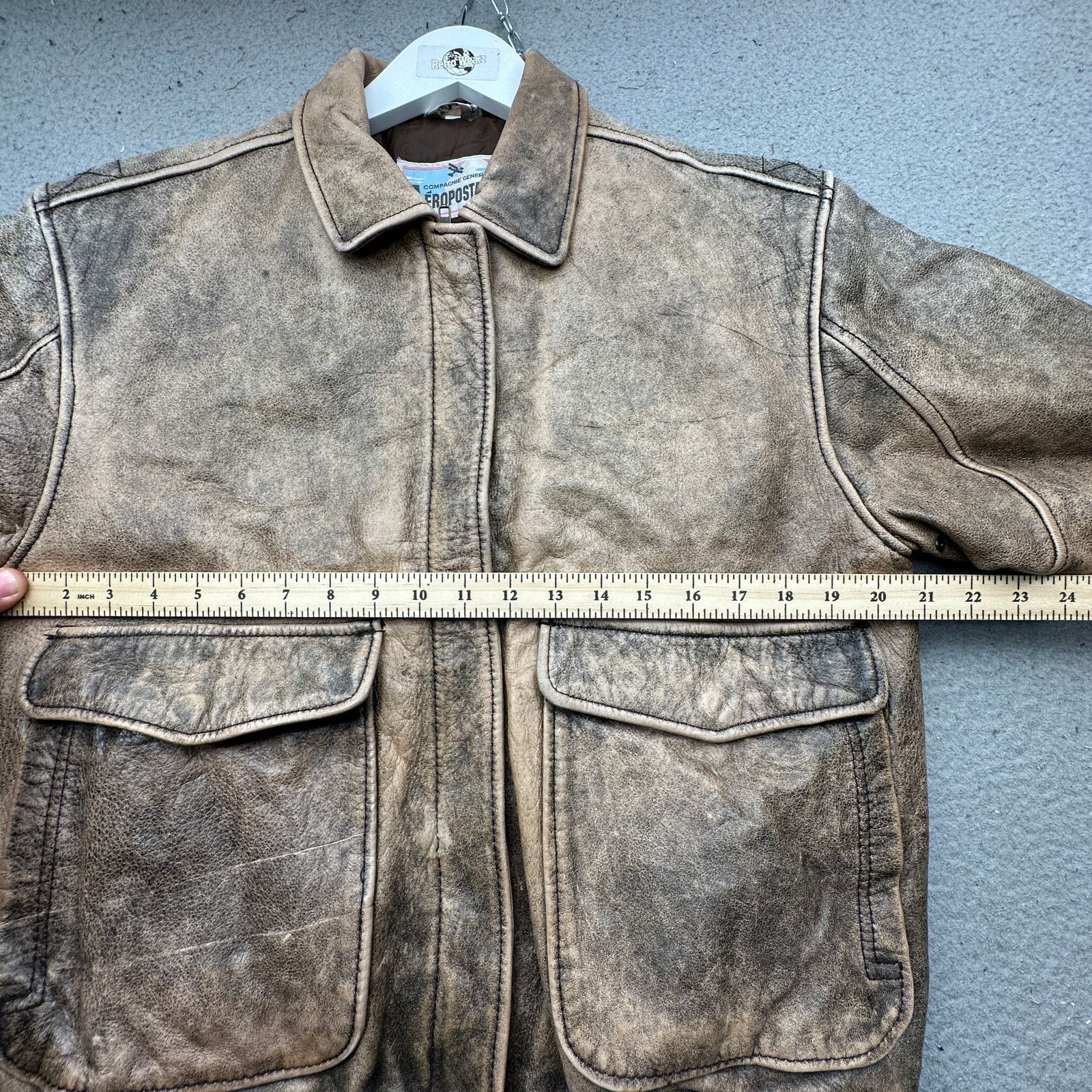 Aeropostale Vintage Aeropostale A-2 Bomber Leather Jacket Medium Flight Size US M / EU 48-50 / 2 - 4 Thumbnail