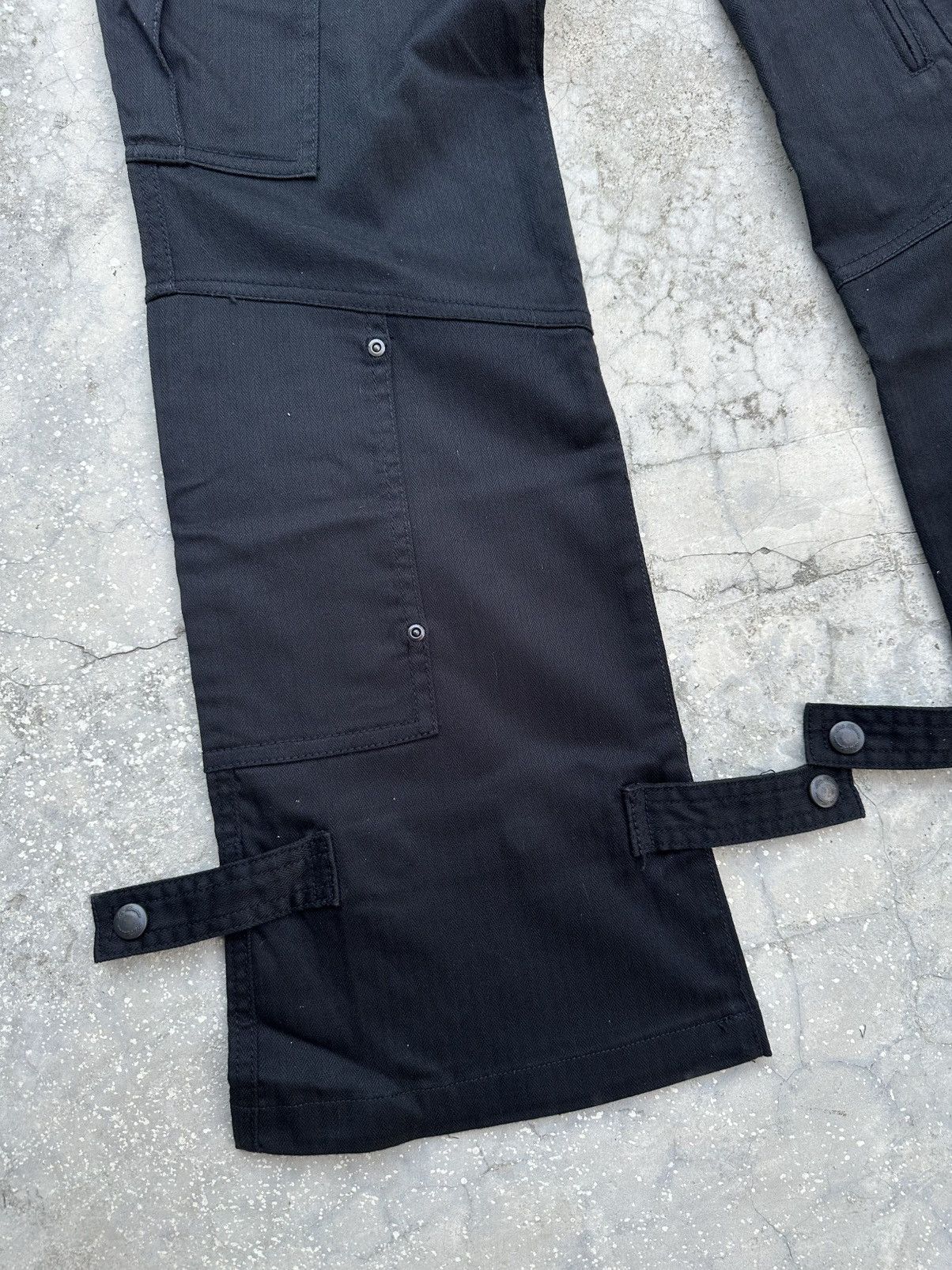 Tete Homme Vintage Tete Homme HBT Cargo Flare Trousers Pants Size US 32 / EU 48 - 9 Thumbnail