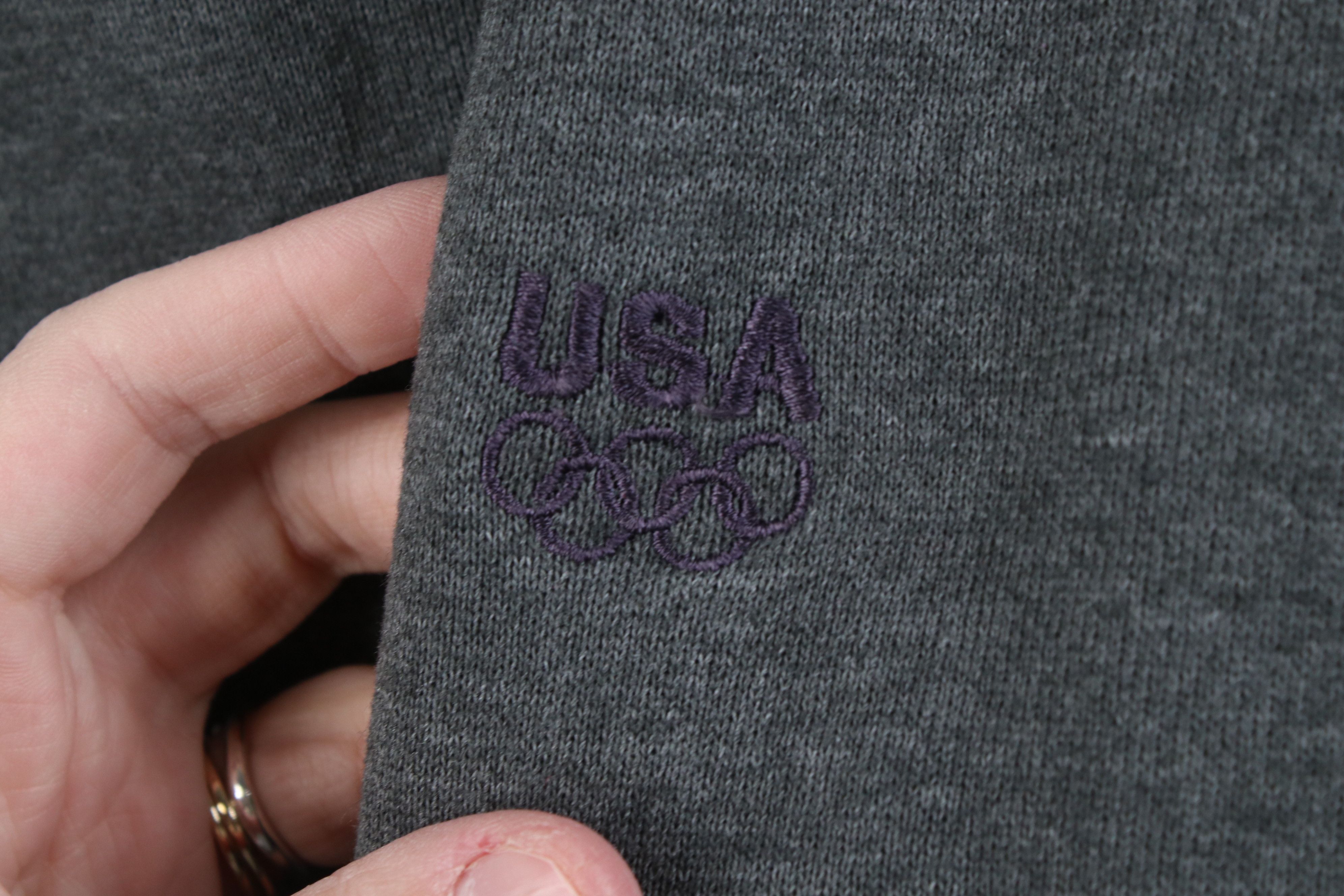 Vintage Vintage 90s USA Olympics Crewneck Sweatshirt Gray USA Size US L / EU 52-54 / 3 - 4 Thumbnail