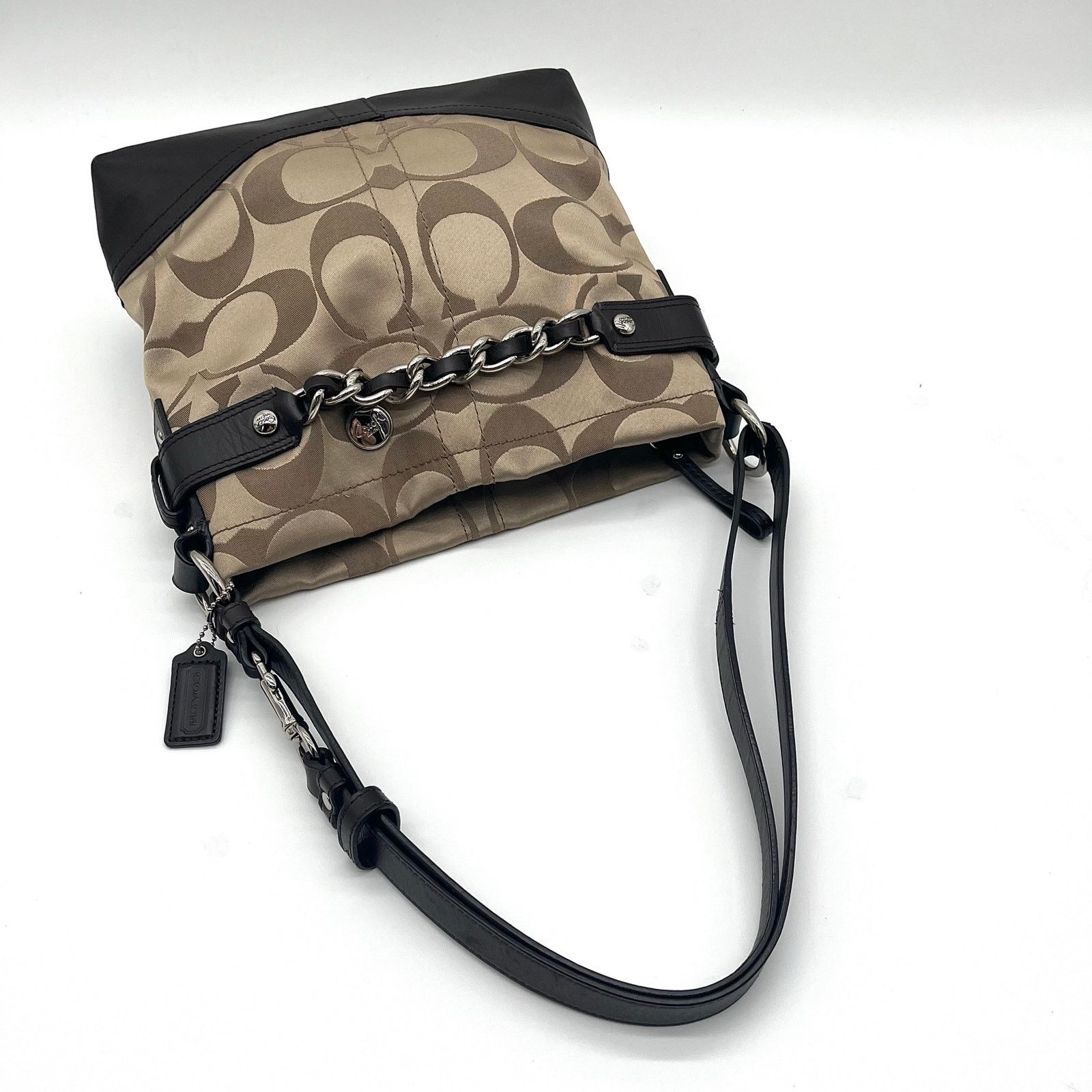 Coach COACH Signature Hobo Optic Braided Chain Shoulder Bag Size ONE SIZE - 6 Thumbnail