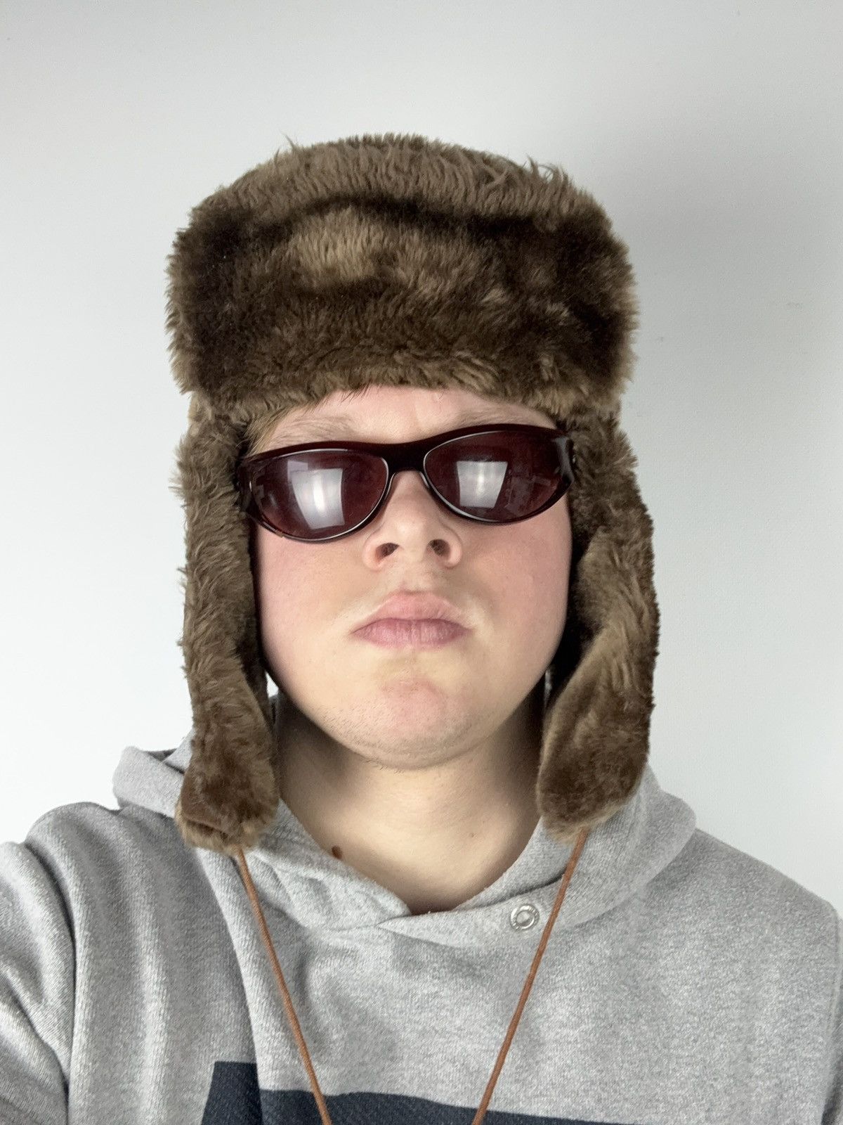 Japanese Brand Vintage Y2K 90s Retro Ushanka Fuzzy Mohair Trapper hat Size ONE SIZE - 4 Thumbnail