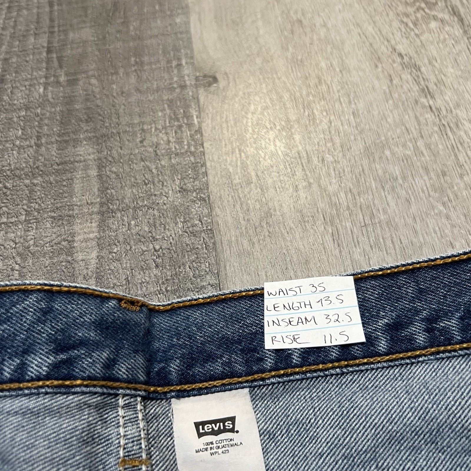 Levi's VTG Levis 501 Jeans Faded Blue Y2K Button Fly Jeans Size US 35 - 6 Thumbnail