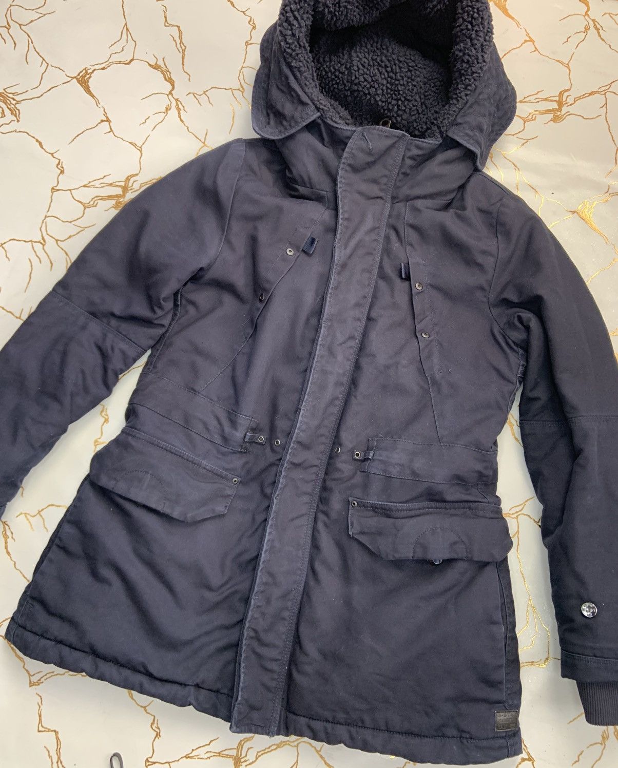 G-Star G-Star Raw Women Blue Duty Cropped Relax Parka Hooded Zip Size M / US 6-8 / IT 42-44 - 5 Thumbnail