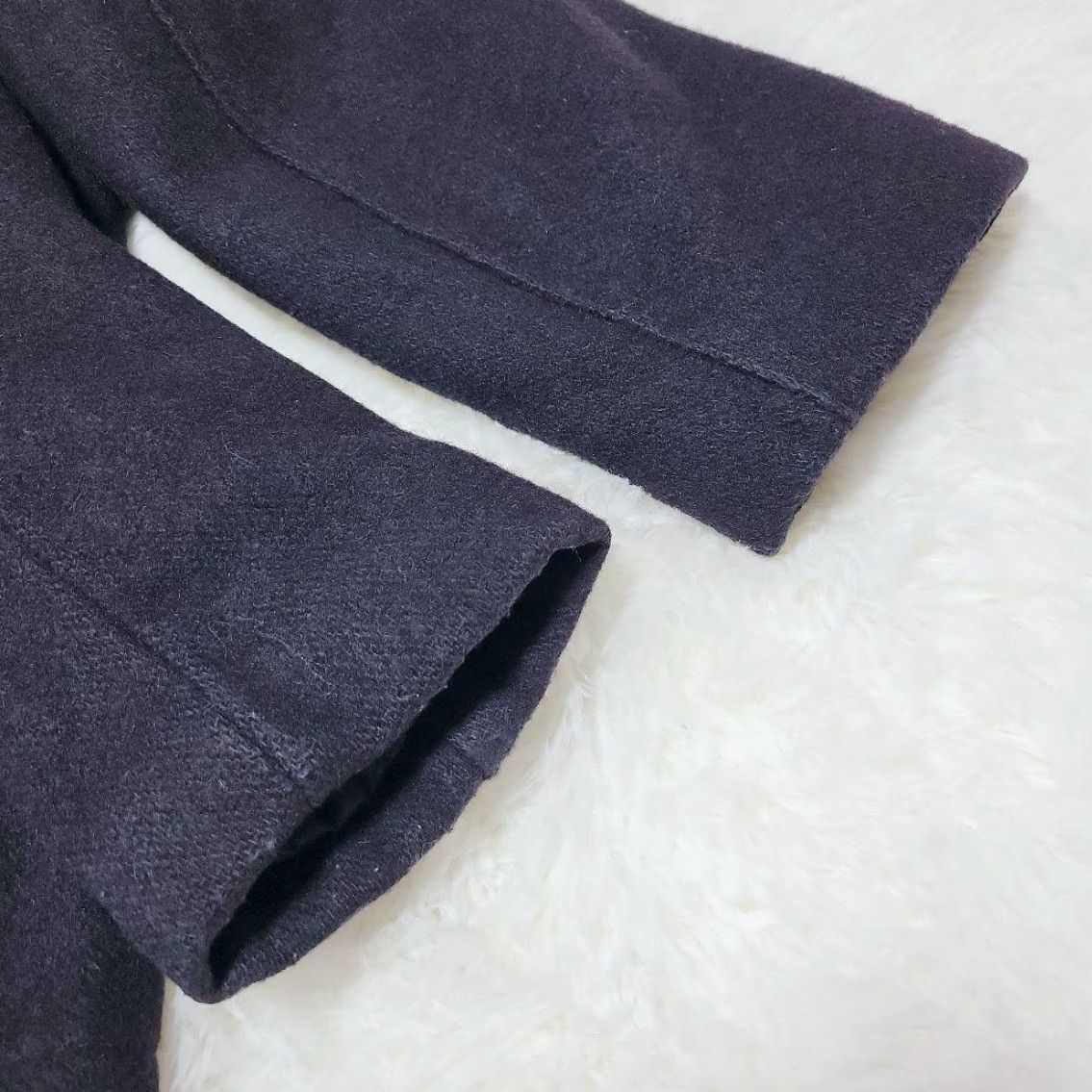 Schott VINTAGE Schott 740N Pea Coat Jacket Double Breasted Melton Wool Black M Japan Mens Coat Size US M / EU 48-50 / 2 - 7 Thumbnail