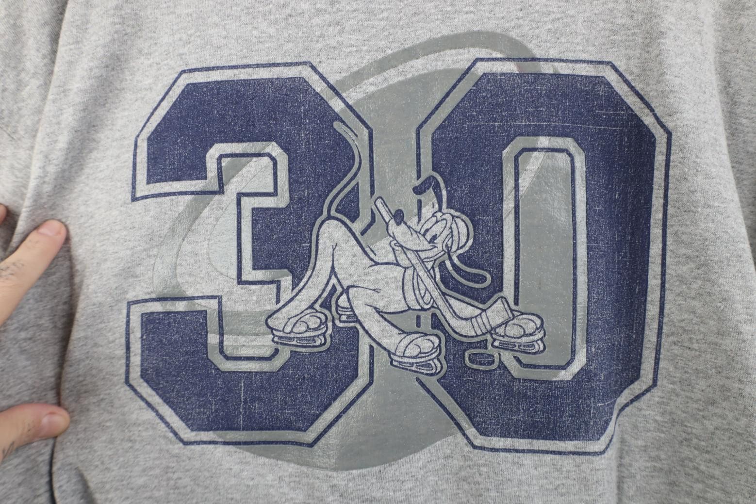 Disney Deadstock Vintage 90s Y2K Disney World Hockey Ringer T-Shirt Size US L / EU 52-54 / 3 - 9 Thumbnail