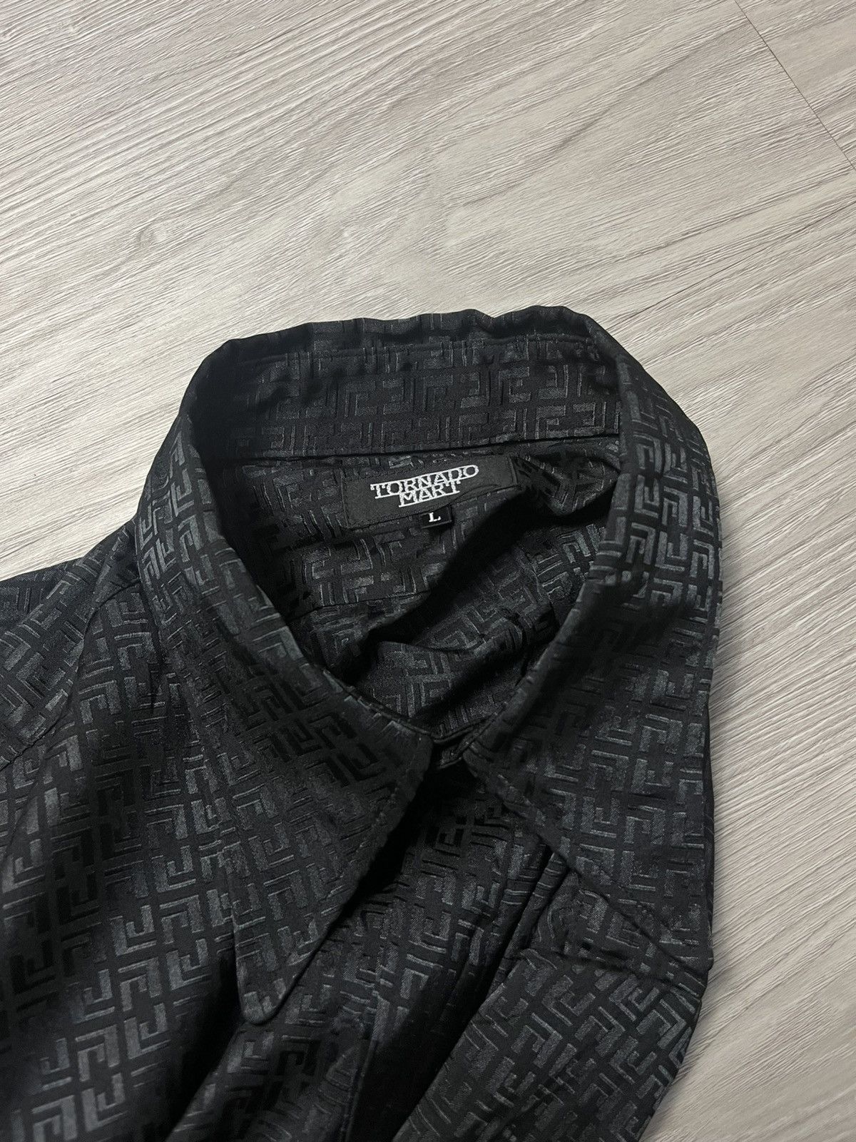 Tornado Mart Tornado Mart Monogram Black Shirt Size US M / EU 48-50 / 2 - 5 Thumbnail