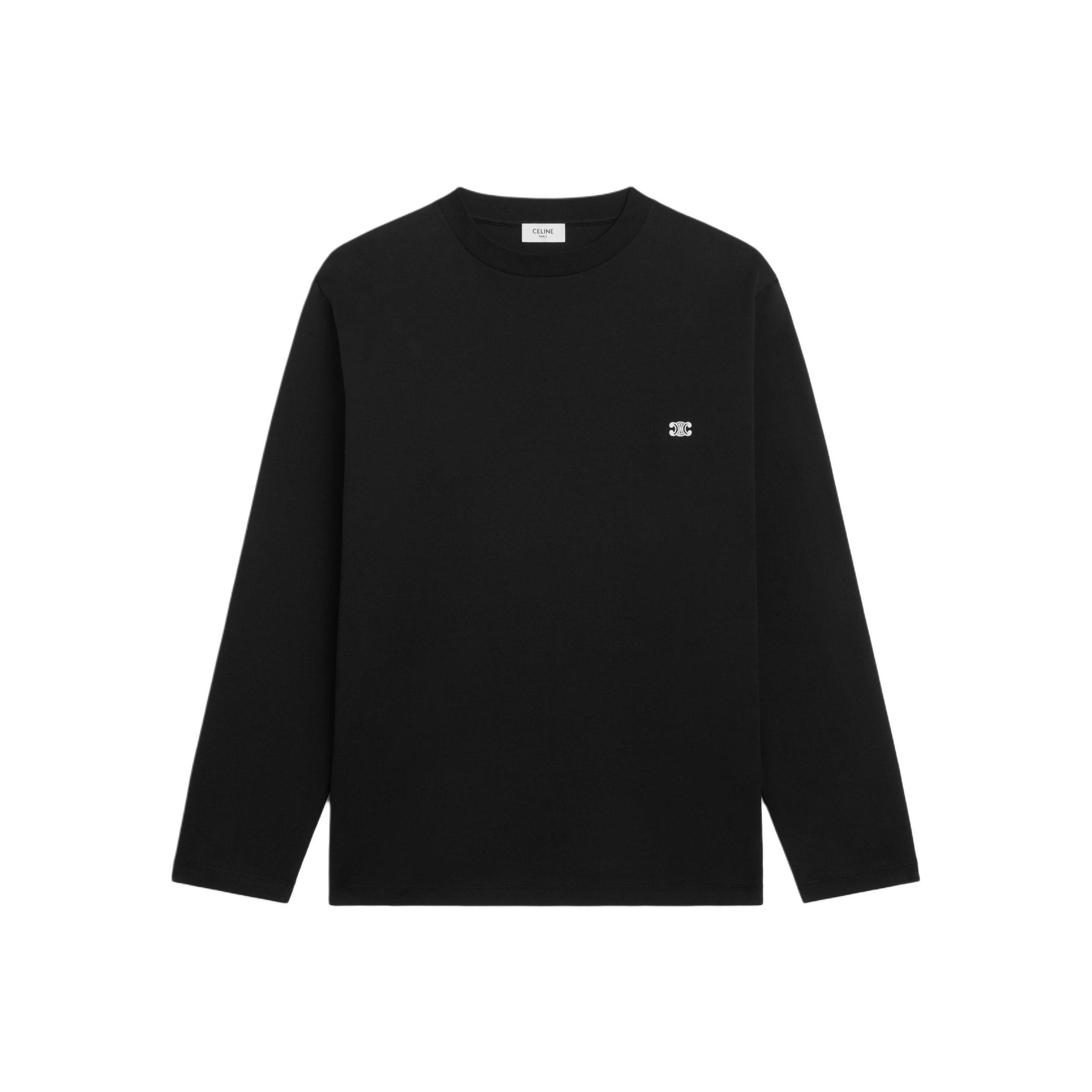 Celine Celine Embroidered Logo Long Sleeve T-Shirt Size S Size US S / EU 44-46 / 1 - 1 Thumbnail
