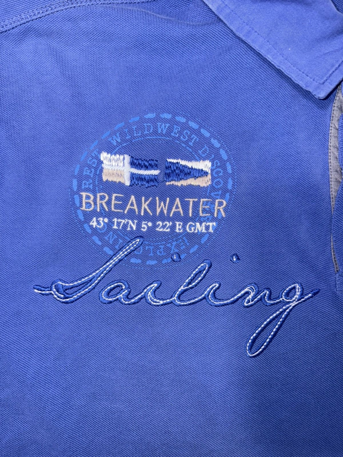 Japanese Brand VTG Breakwater International Nautic Cup Sailing Polo Shirt Size US XXL / EU 58 / 5 - 8 Thumbnail
