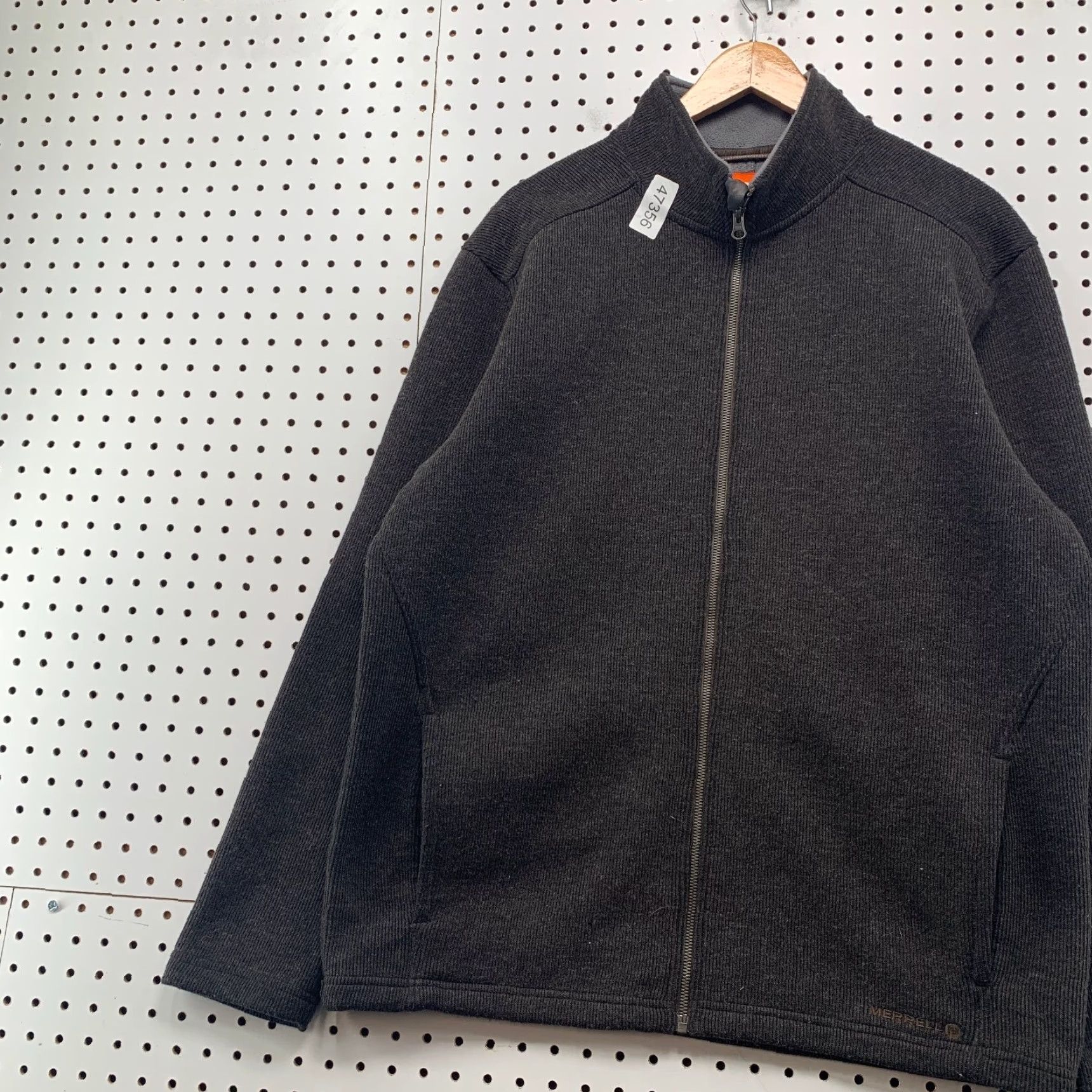 Merrell Merrell Wool Jacket Mens Large Gray Wool Blend Fleece Lined Heavyweight Zip Size US L / EU 52-54 / 3 - 6 Thumbnail