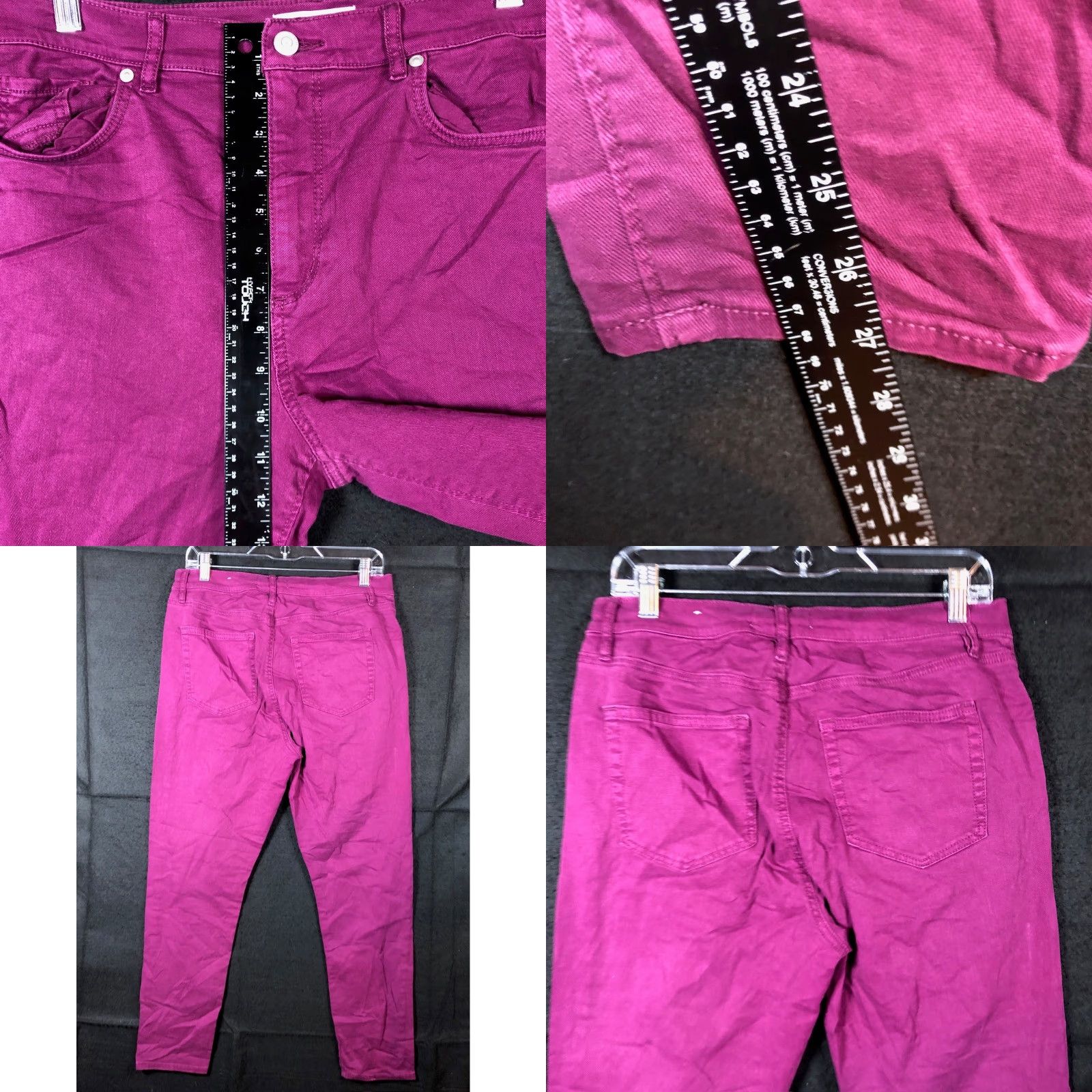 Loft LOFT Womens Jeans Purple High Rise The Skinny Cotton Blend Stretch 10/30 Skinny Jeans Womens Purple High Rise The Skinny Cotton Blend Stretch 10/30 Size 24" / US 00 / IT 34 - 8 Thumbnail