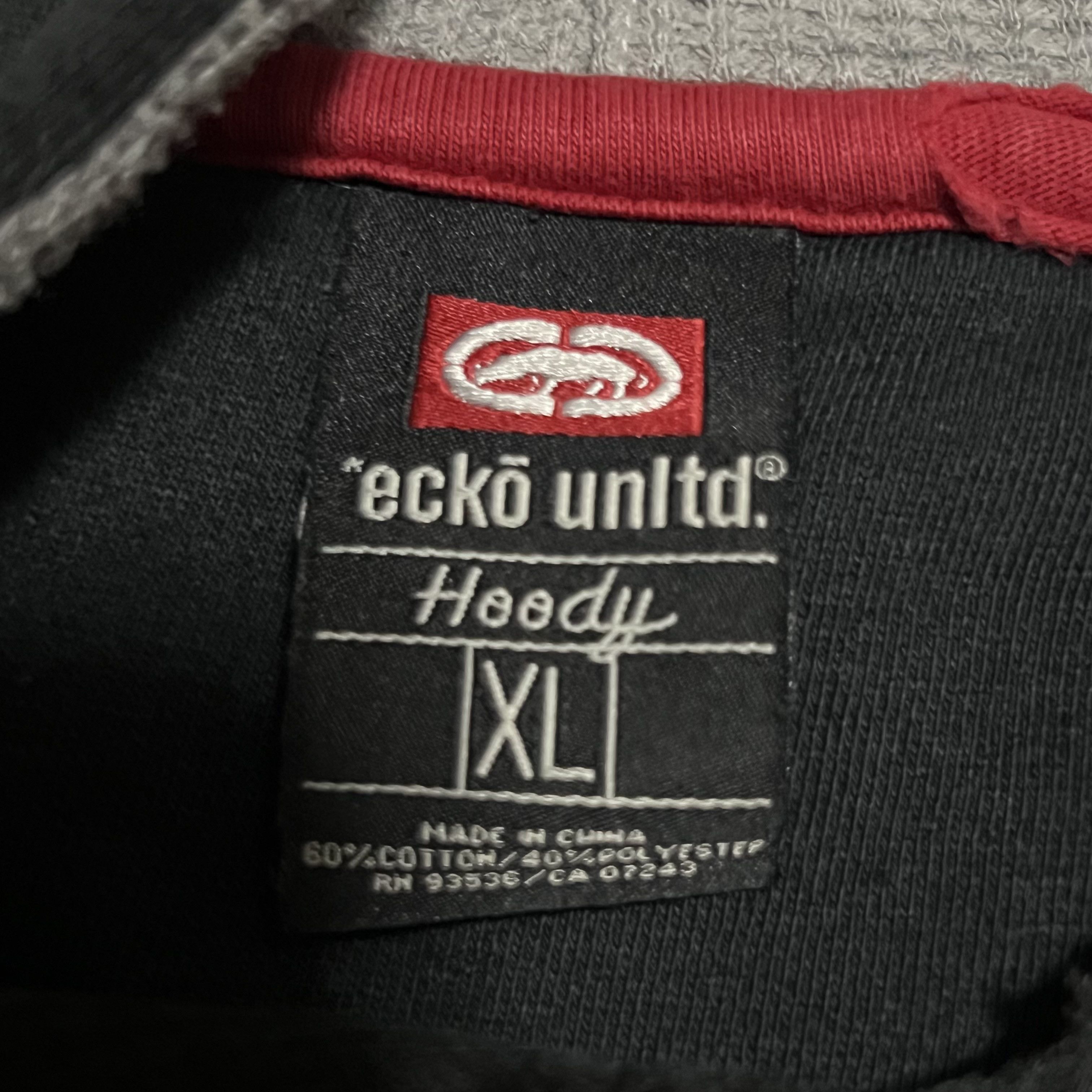 Ecko Unltd. Vintage Ecko Unltd Distressed Spell Out Hoodie Size XL Y2K Size US XL / EU 56 / 4 - 4 Thumbnail
