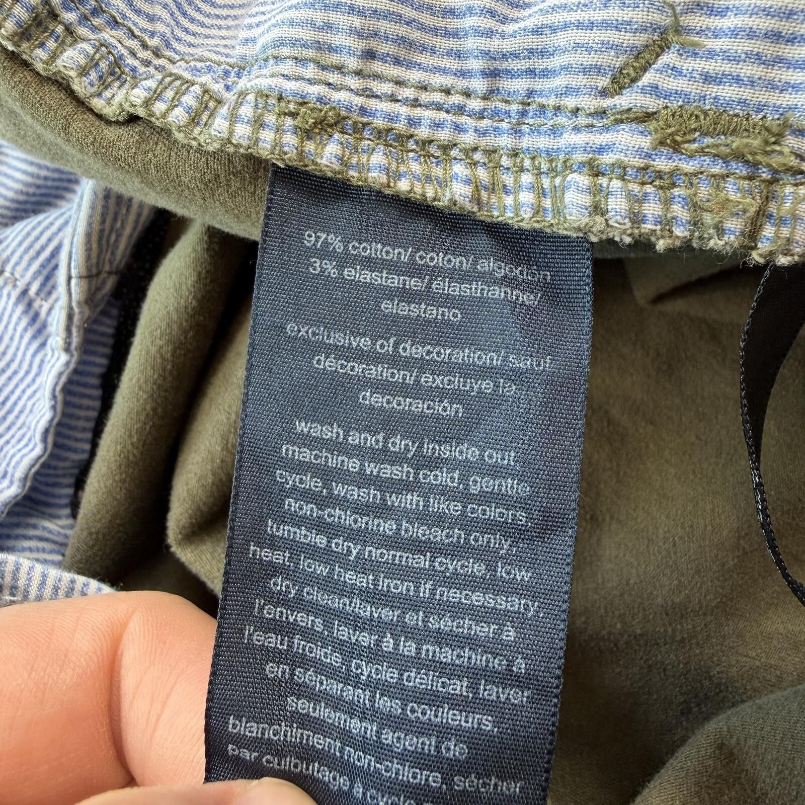 Tommy Hilfiger Women’s Tommy Hilfiger Green Stretch Chino Pants 14 Straight Size 36" / US 14 / IT 50 - 6 Thumbnail