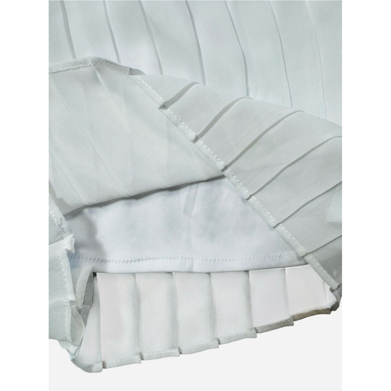 Alfani Alfani Metallic Waistband Pleated Chiffon White Culottes Si Size 28" / US 6 / IT 42 - 4 Thumbnail