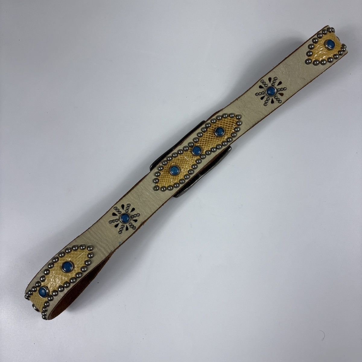 Vintage Vintage studded leather belt Size ONE SIZE - 2 Thumbnail