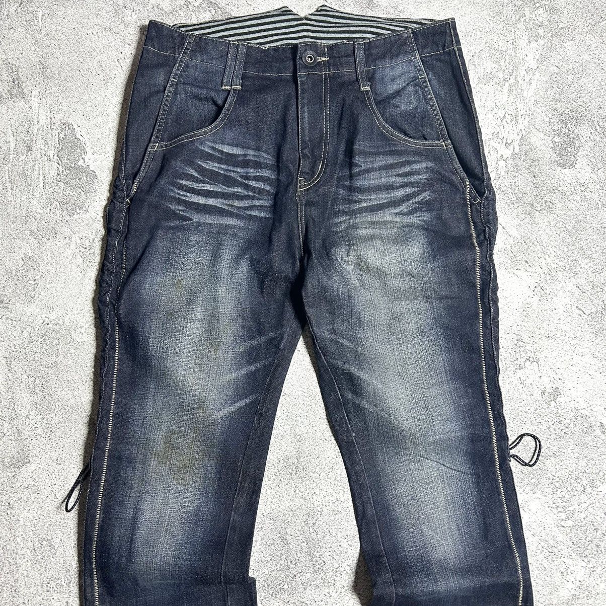 Japanese Brand Vintage Pants Denim PPFM DESTRUCT Strect Material Size US 35 - 10 Thumbnail