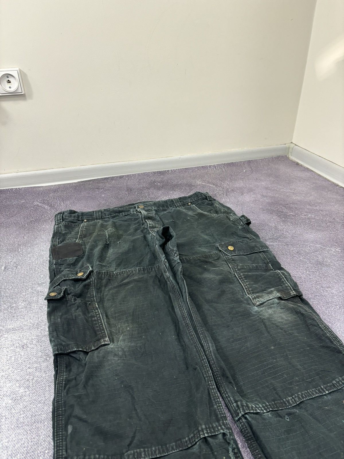 Carhartt Vintage Carhartt USA Dark Green Work Hype Baggy Cargo Pants Size US 40 / EU 56 - 15 Thumbnail