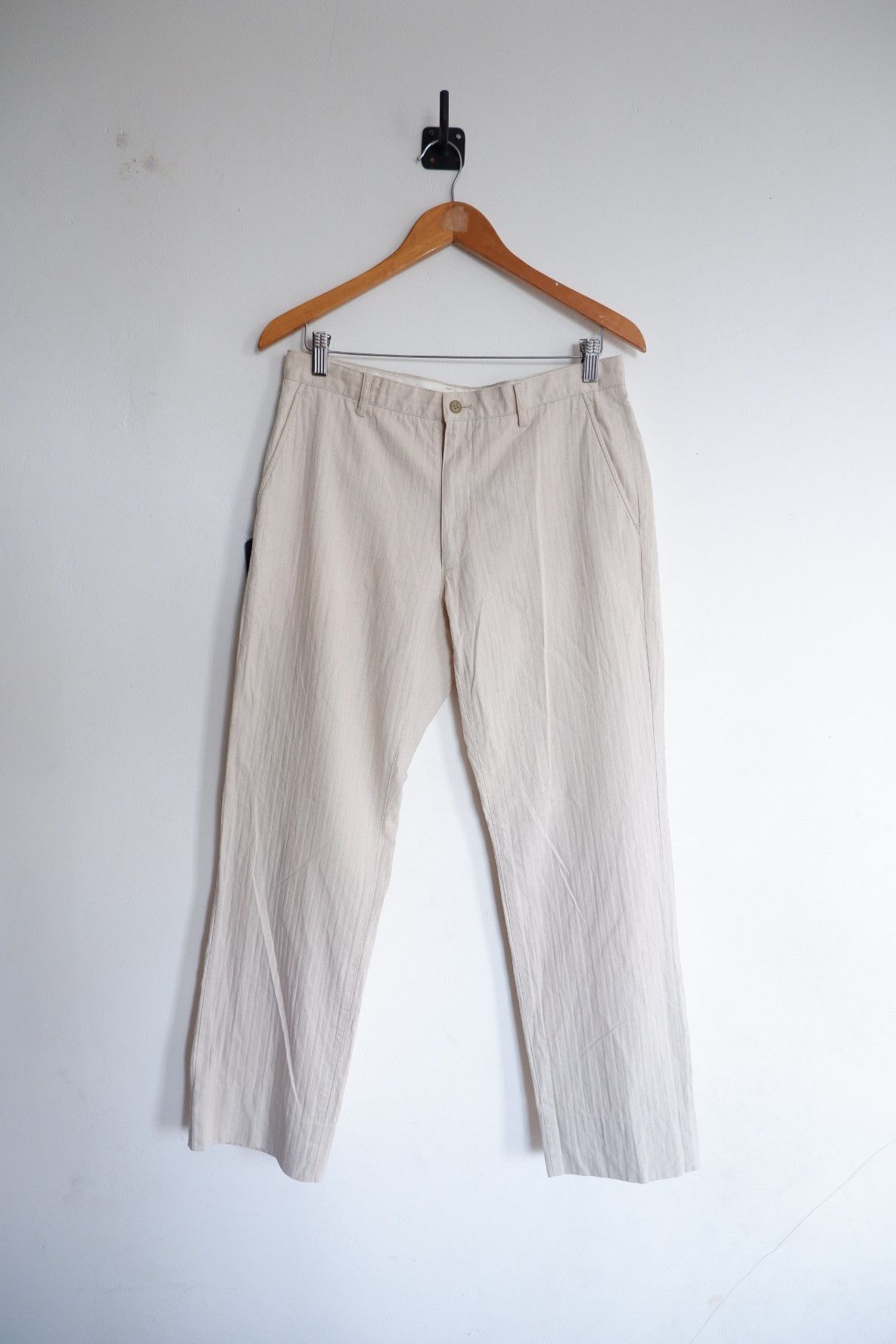 Yohji Yamamoto A.A.R Againts All Risks Yohji Yamamoto Cotton Linen Pants Size US 30 / EU 46 - 1 Thumbnail