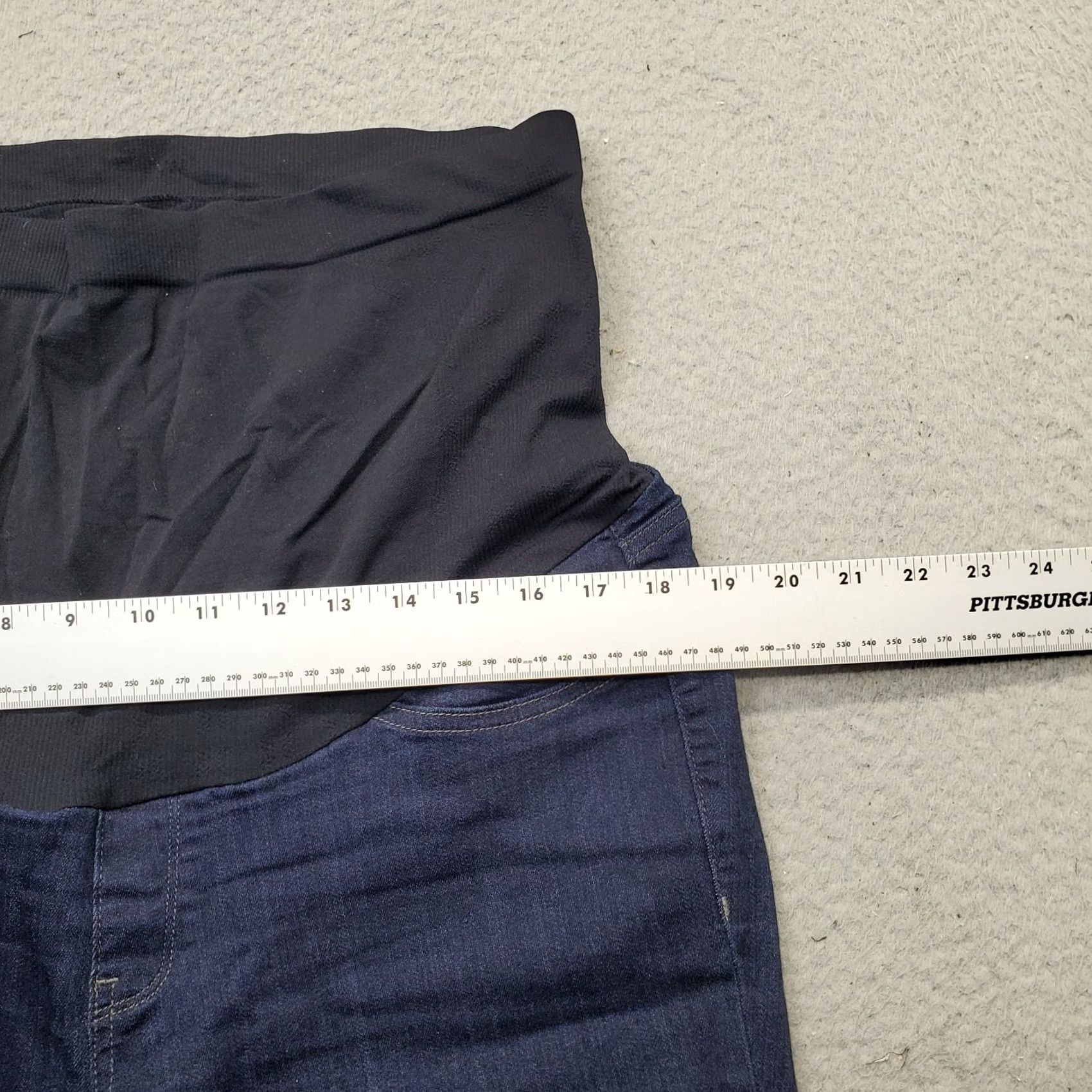 NYDJ NYDJ Womens 14 Blue Maternity Pregnancy Pants Full Belly Panel Straight Leg USA Pants Size 36" / US 14 / IT 50 - 6 Thumbnail