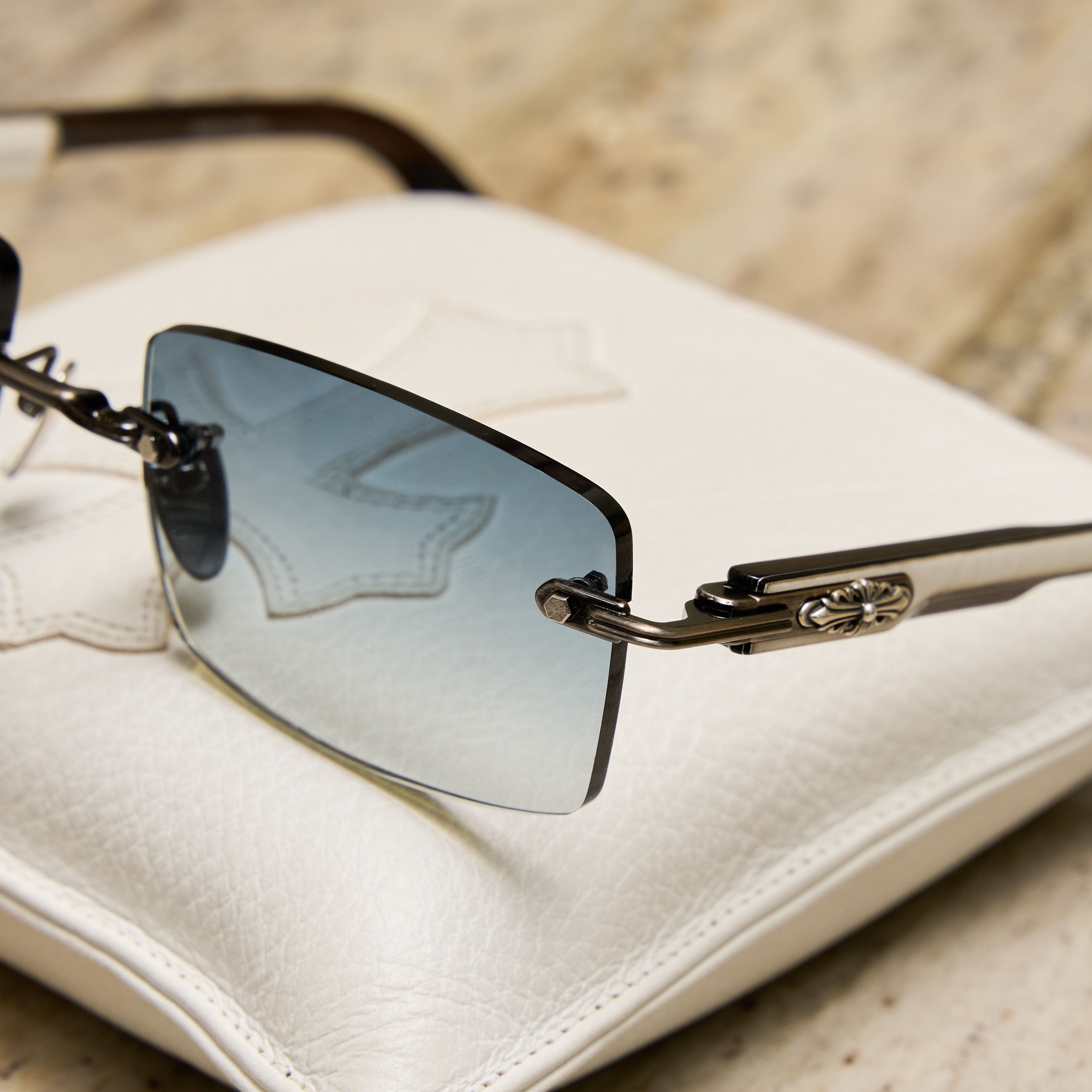 Chrome Hearts CHROME HEARTS DEEP II Antique Silver/White Ebony Sun Size ONE SIZE - 3 Thumbnail