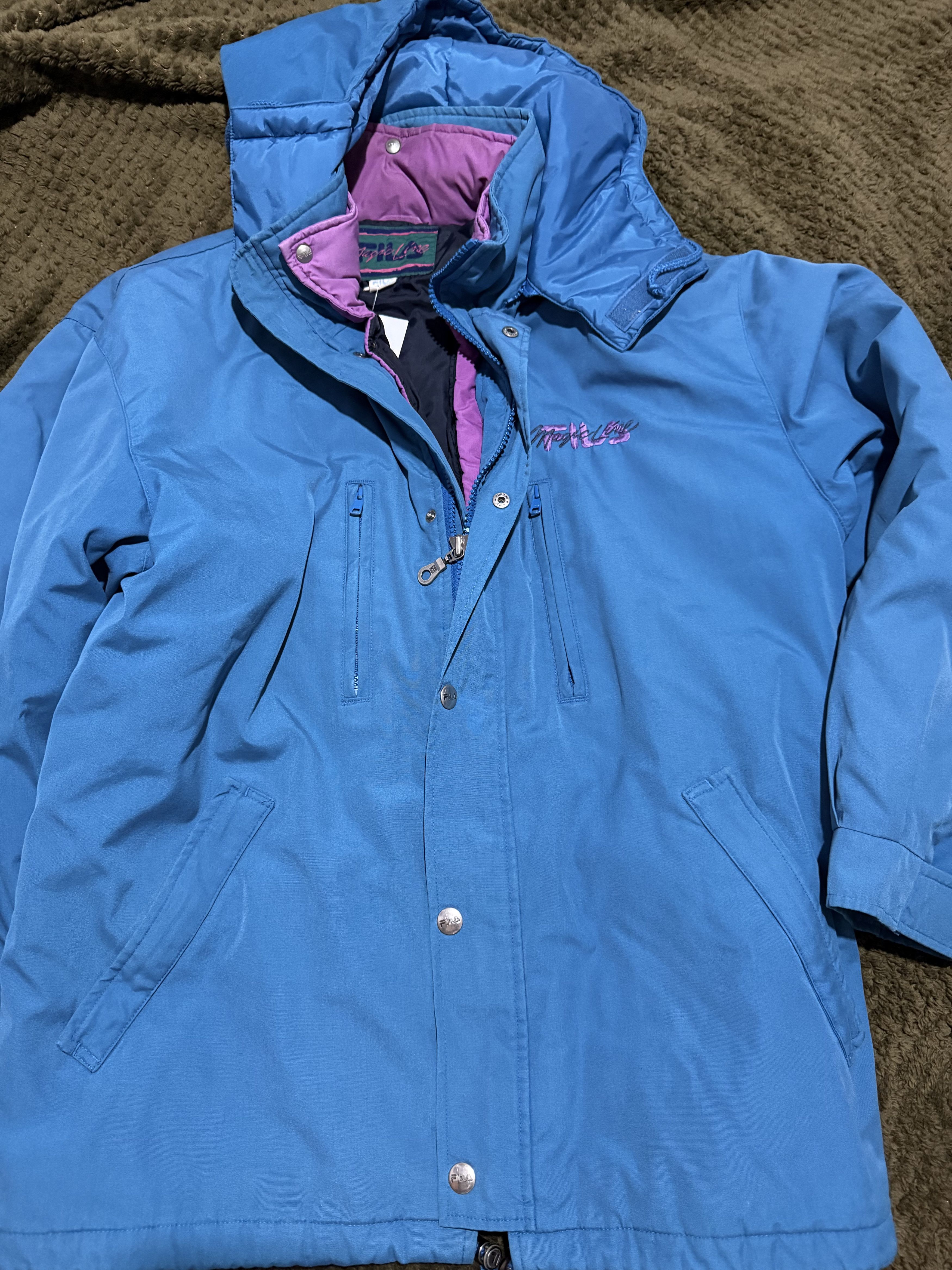 Fila RARE FILA 2 in 1 Magic Line XL Blue-Pink Ski Jacket 90's Size US XL / EU 56 / 4 - 1 Thumbnail