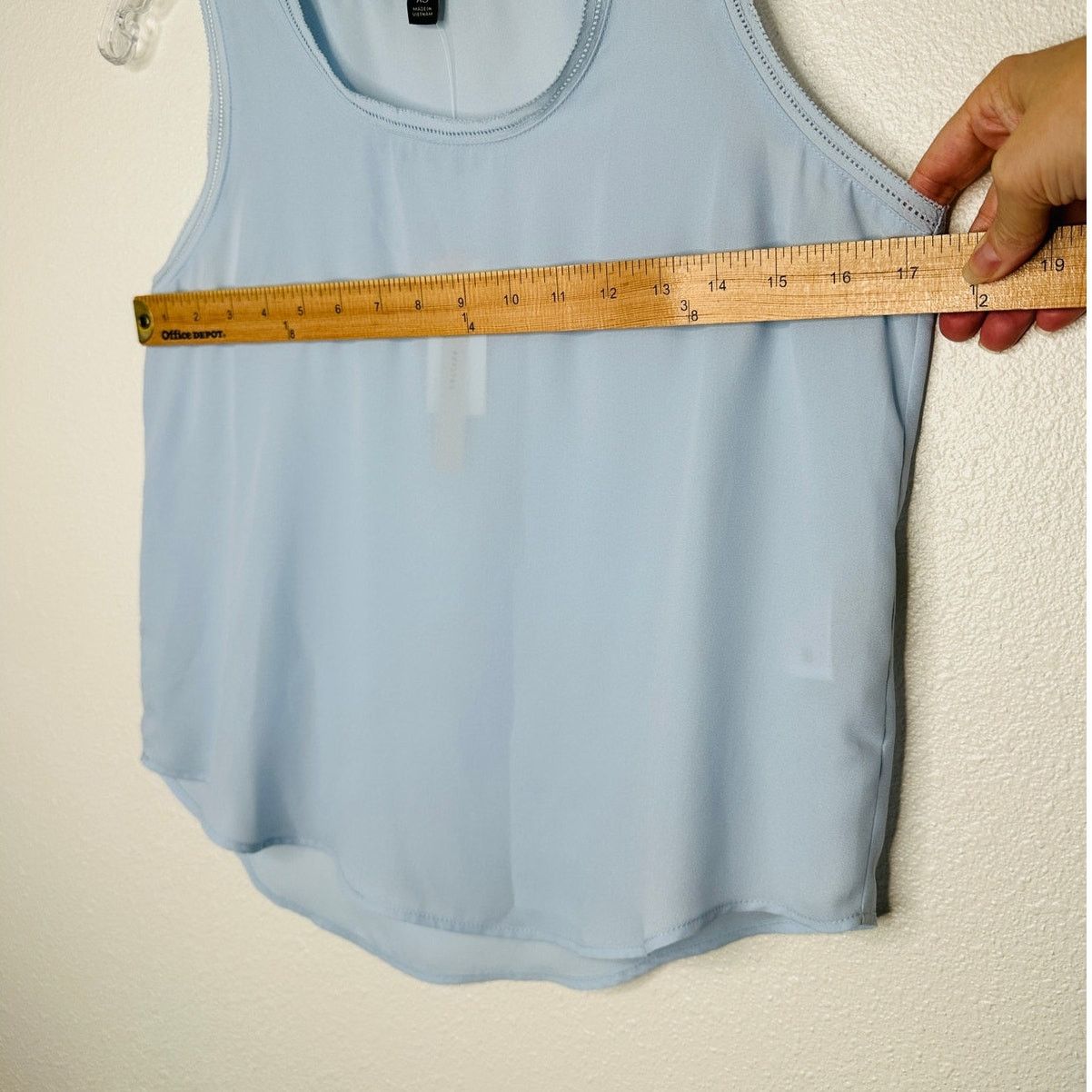 Banana Republic NWT Banana Republic Blue Picot Trim Semi Sheer Tank Top XSP Size XS / US 0-2 / IT 36-38 - 11 Thumbnail