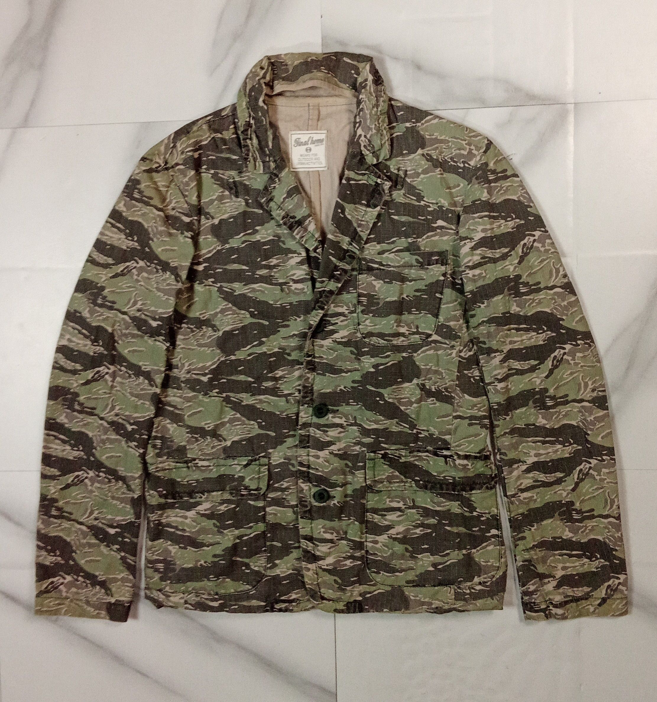 Final Home Final Home - Issey Miyake - Tiger Camo Jacket Size US S / EU 44-46 / 1 - 1 Thumbnail