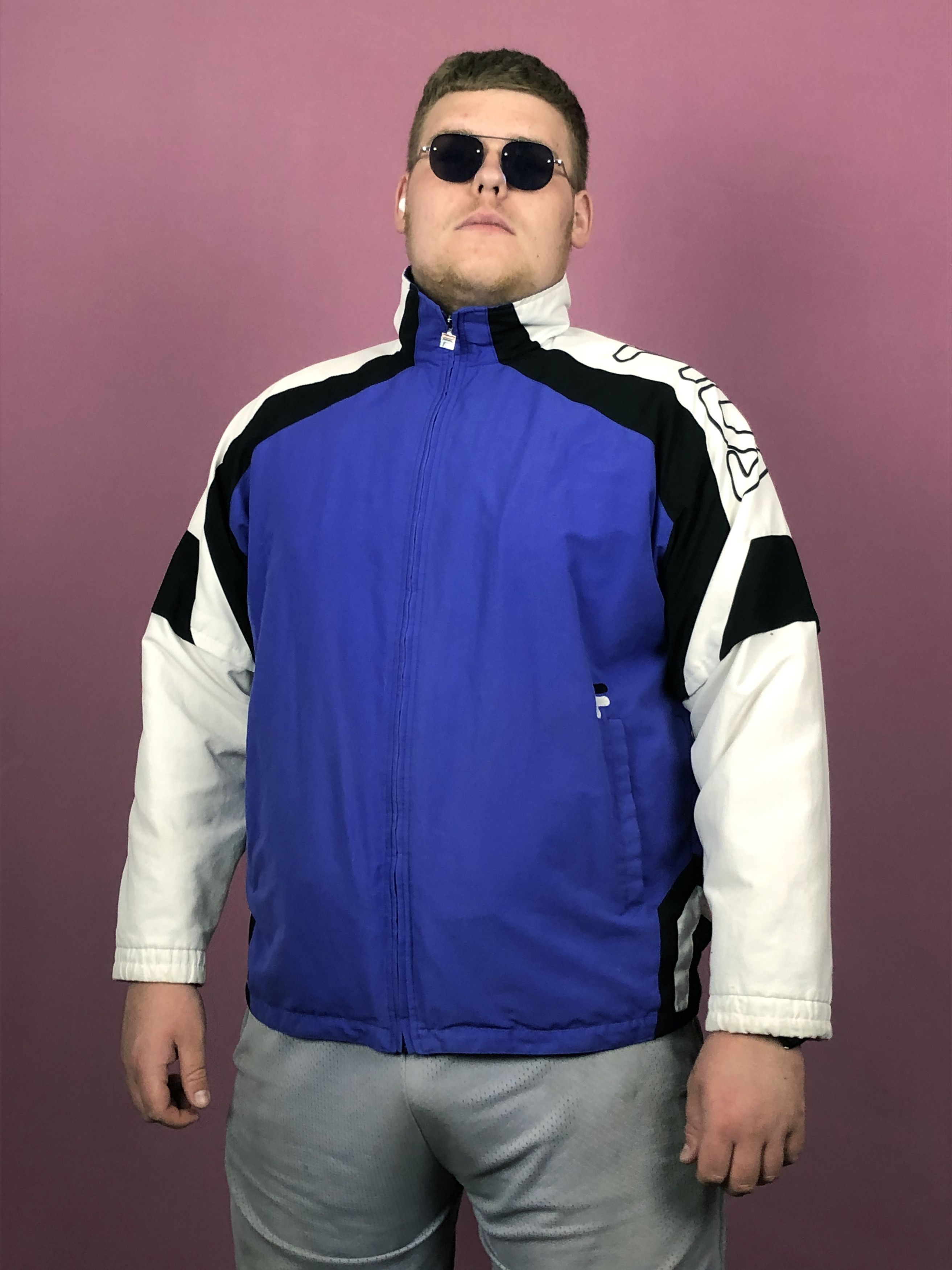 Fila × Vintage Fila Vintage Men's Windbreaker Jacket - XL Size US XL / EU 56 / 4 - 2 Thumbnail