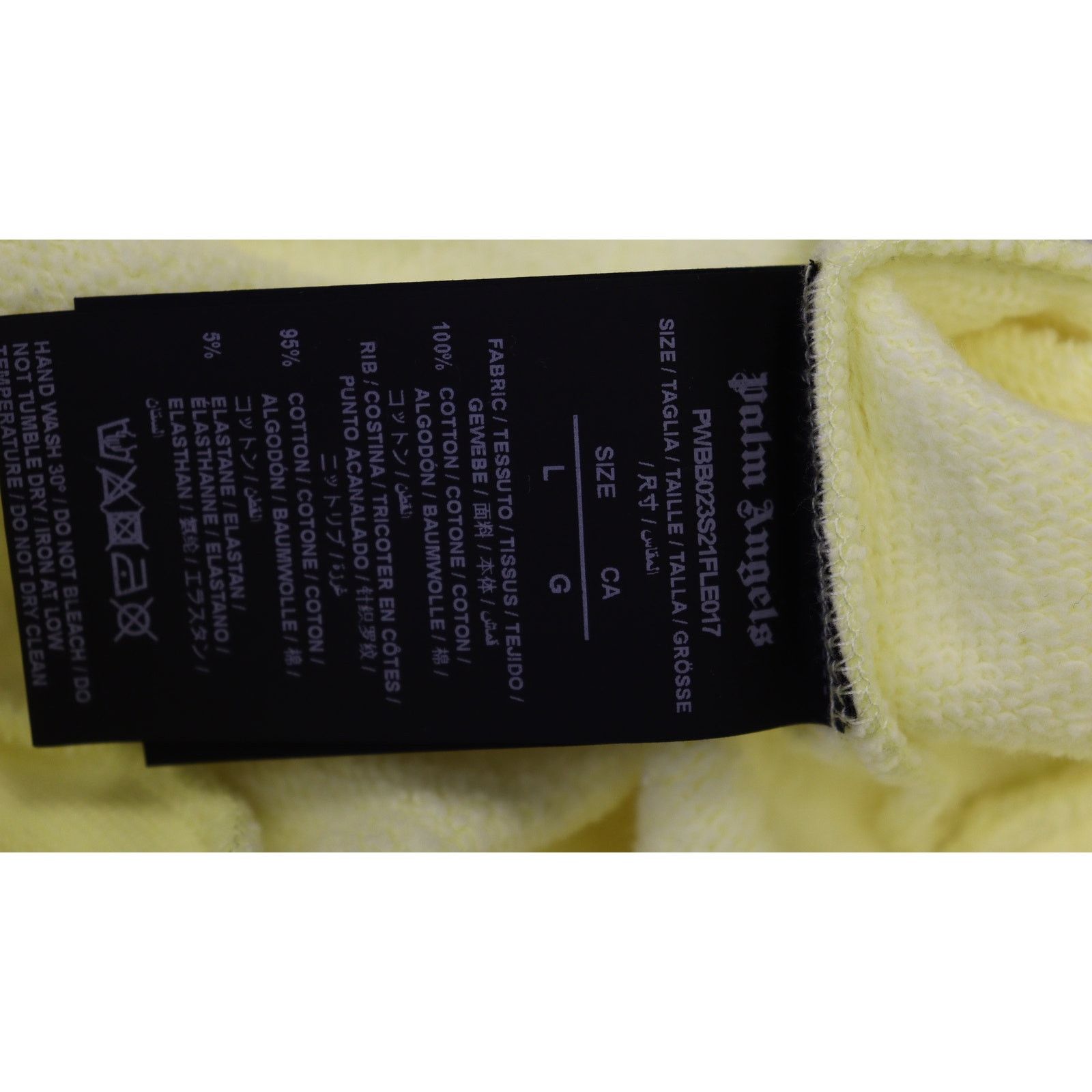 Palm Angels o1rshd1 Capri Sprayed Hoody in Baby Yellow Size US L / EU 52-54 / 3 - 4 Thumbnail