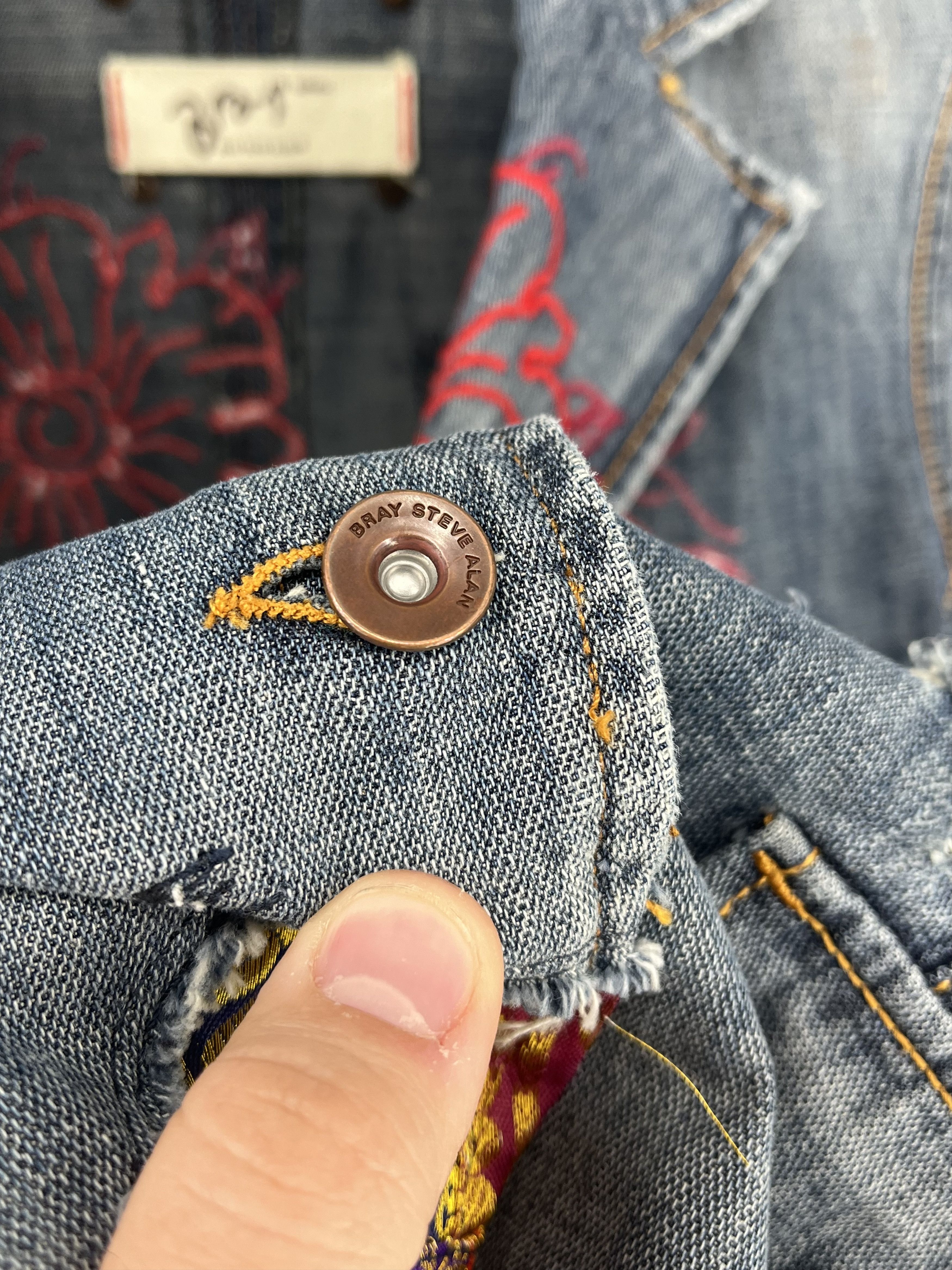 Bray Steve Alan × Japanese Brand Progetti & Prodotti Bray Vintage Y2K Denim Jacket Size S / US 4 / IT 40 - 7 Thumbnail