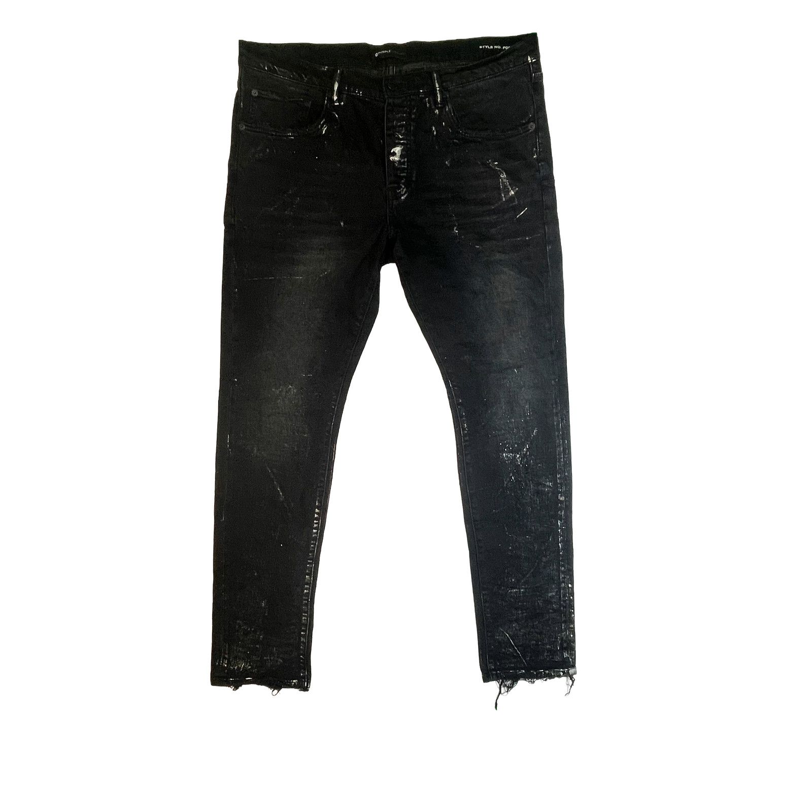 Purple Brand Purple Brand Splatter Black Jeans Size US 36 / EU 52 - 1 Thumbnail