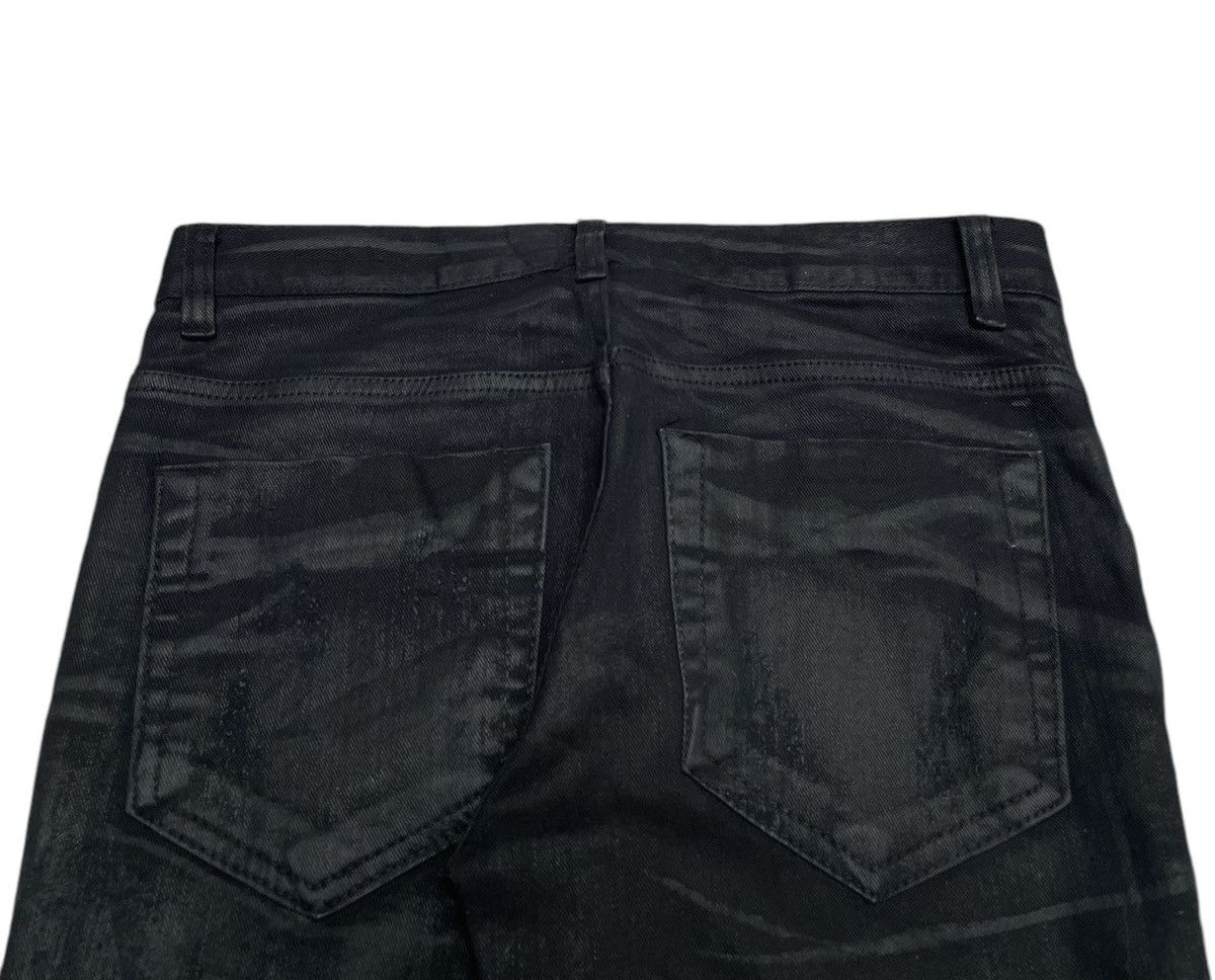Other Very Rare Vintage Brand Glamour Waxed Ripped Pants 2000s Size US 29 - 4 Thumbnail