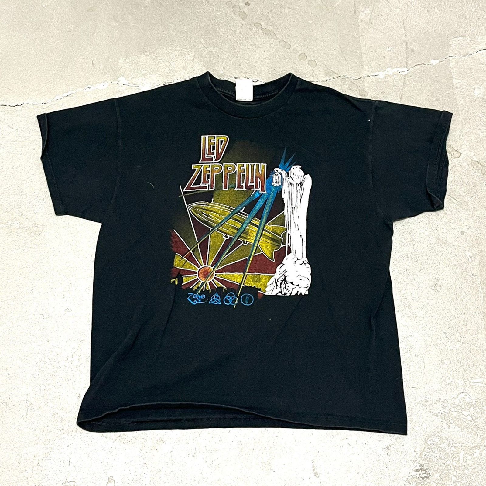 Band Tees × Vintage Vintage 2001 Led Zeppelin Parking Lot Band T-shirt M / L Size US L / EU 52-54 / 3 - 1 Thumbnail