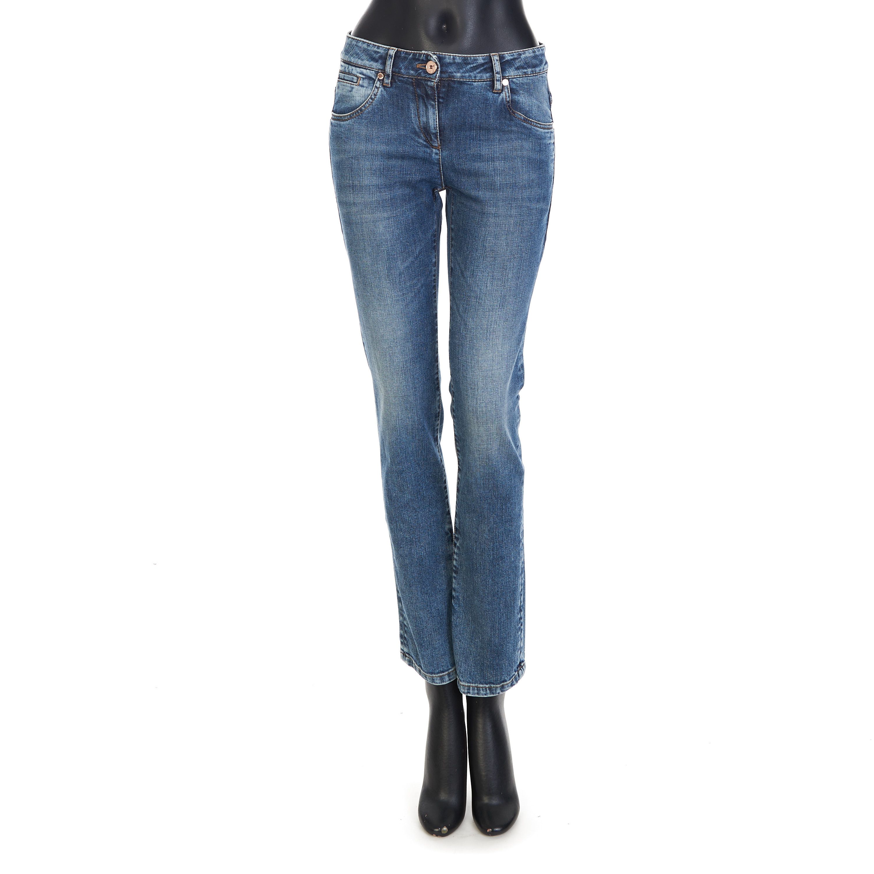 Brunello Cucinelli Blue Comfort Denim Five- Pocket Trousers Size 28" / US 6 / IT 42 - 1 Thumbnail