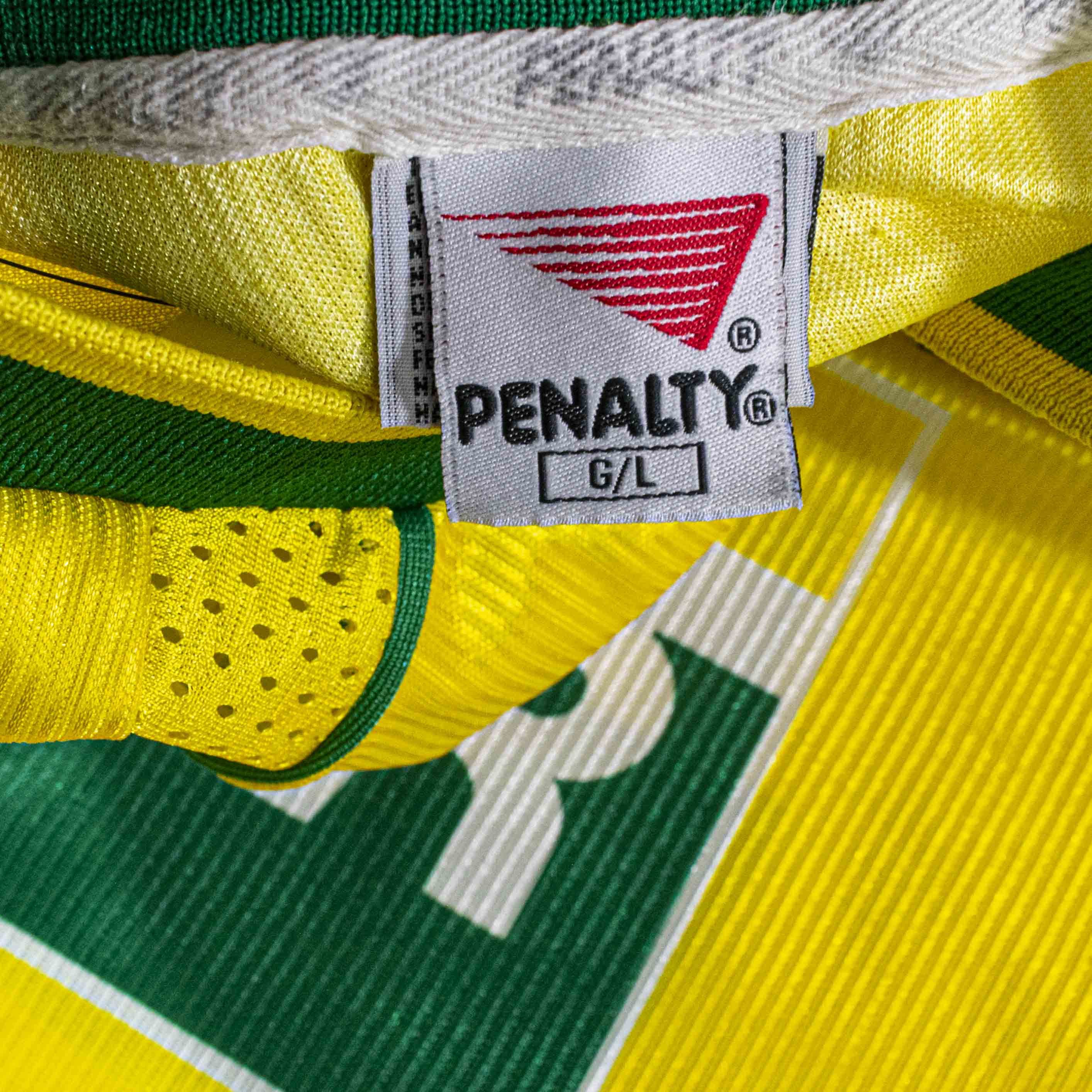 Penalty Vintage 2000 Brazil Futsal Jersey Penalty CBFS Soccer Rare Size US L / EU 52-54 / 3 - 11 Thumbnail