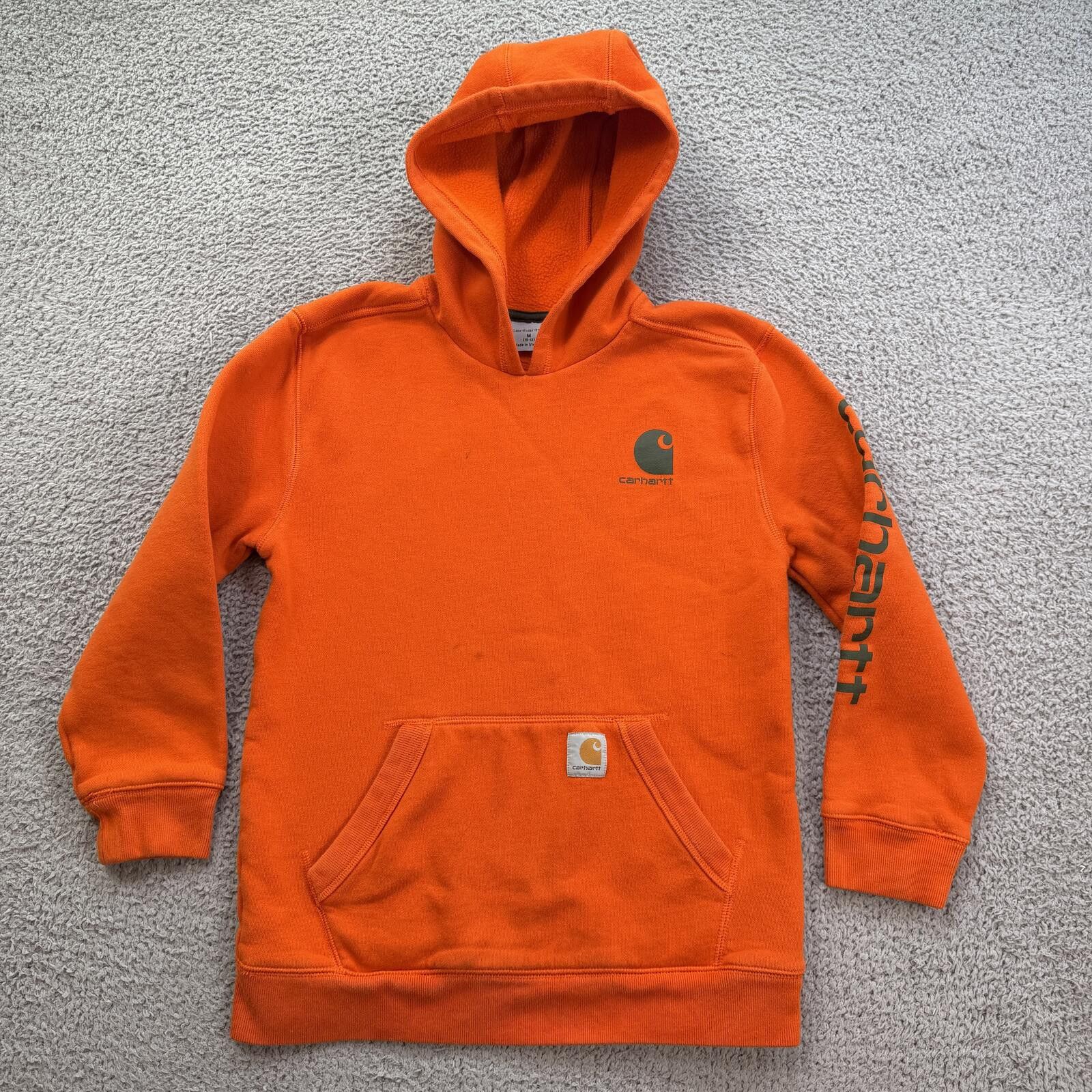 Carhartt Carhartt Youth Hoodie Orange Pullover Sweatshirt Kids M 10 Size US M / EU 48-50 / 2 - 1 Thumbnail