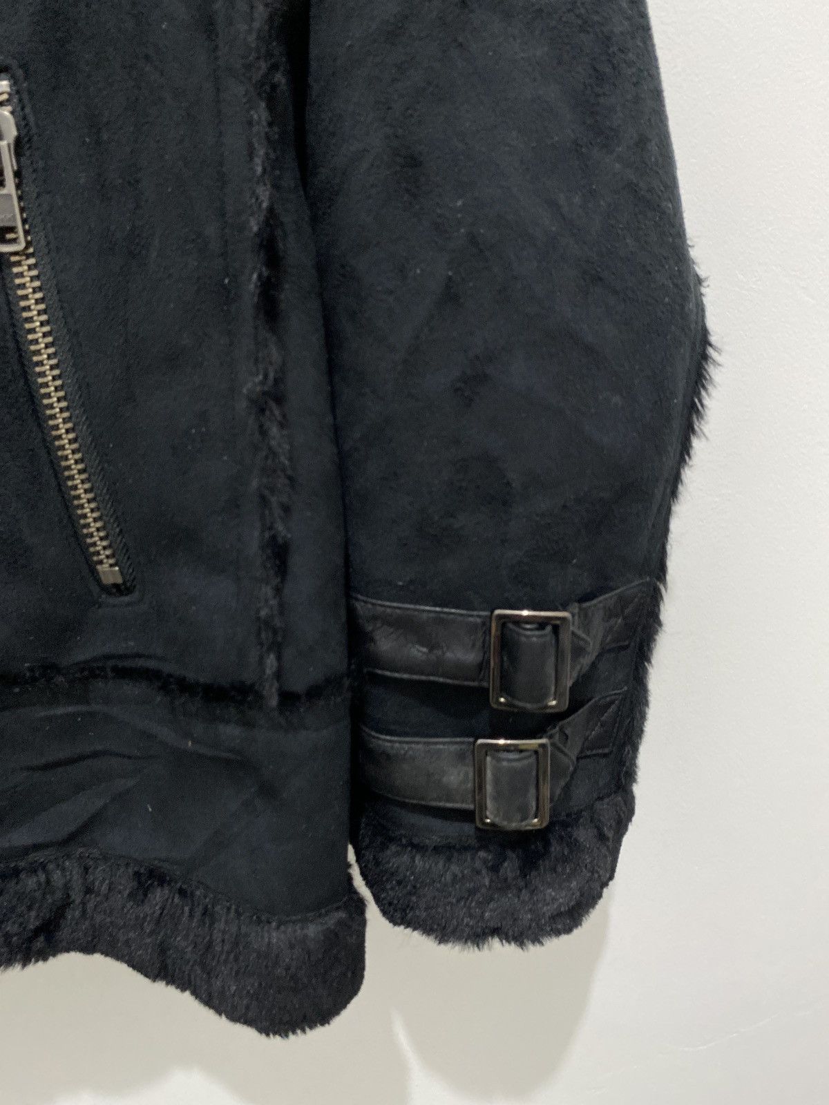 14th Addiction Buona Giornata Suede Leather Asymmetrical vkei fauxfurjacket Size US L / EU 52-54 / 3 - 4 Thumbnail